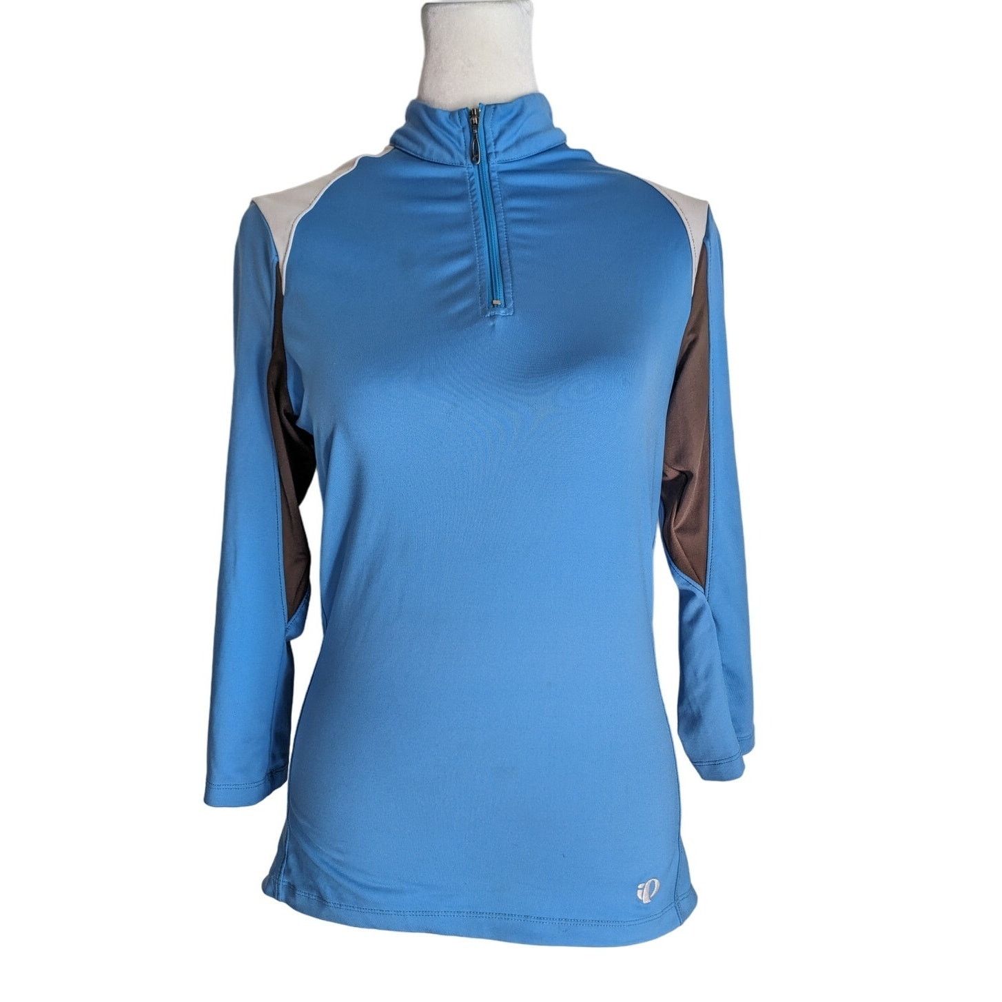 PEARL iZUMi Pearl Izumi Blue Quarter Zip Cycling Jersey Sportswear Size M / US 6-8 / IT 42-44 - 1 Thumbnail