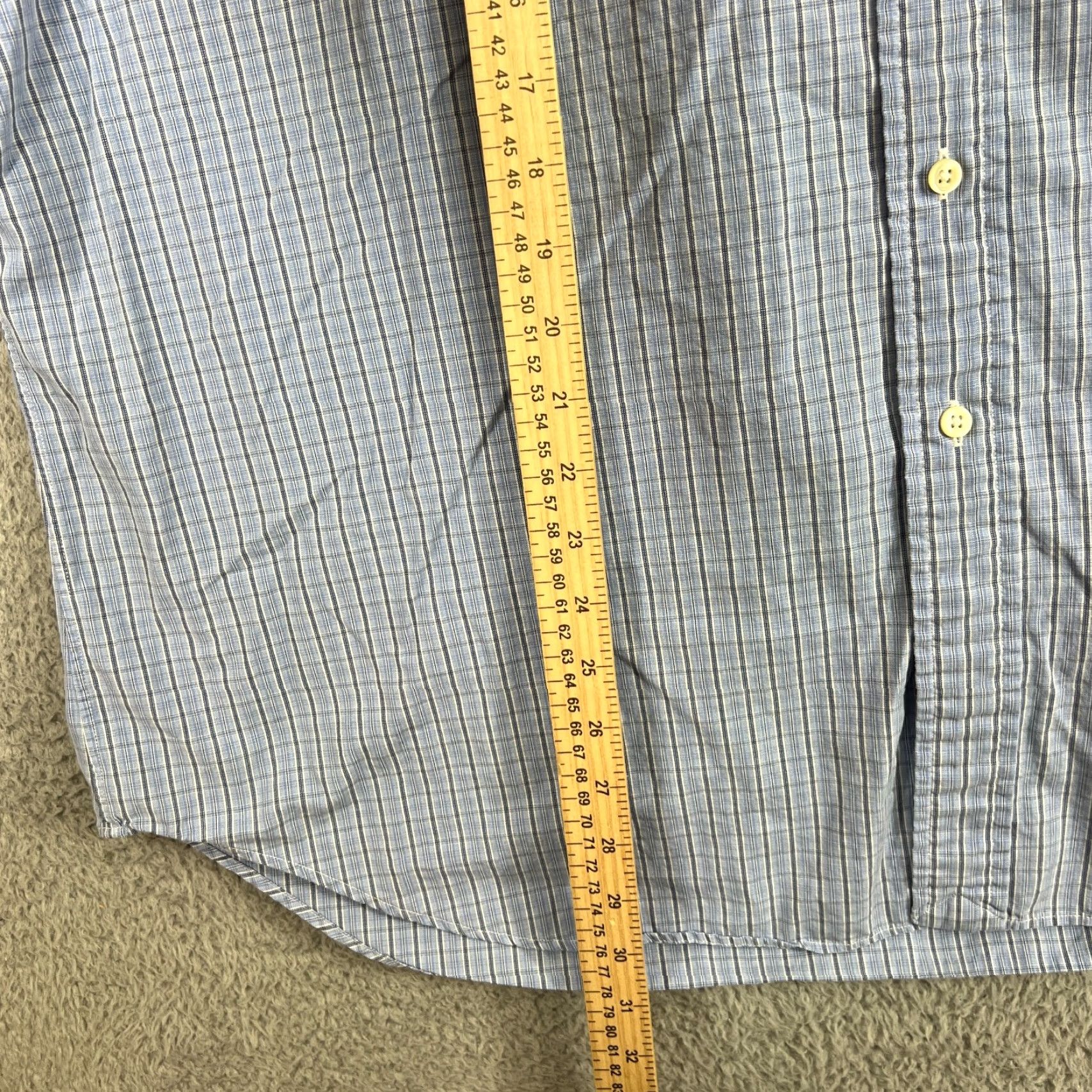 Ralph Lauren Ralph Lauren Shirt Mens 2XL Blue Check Pony Button Up Short Sleeve Classic Fit Size US XXL / EU 58 / 5 - 5 Thumbnail