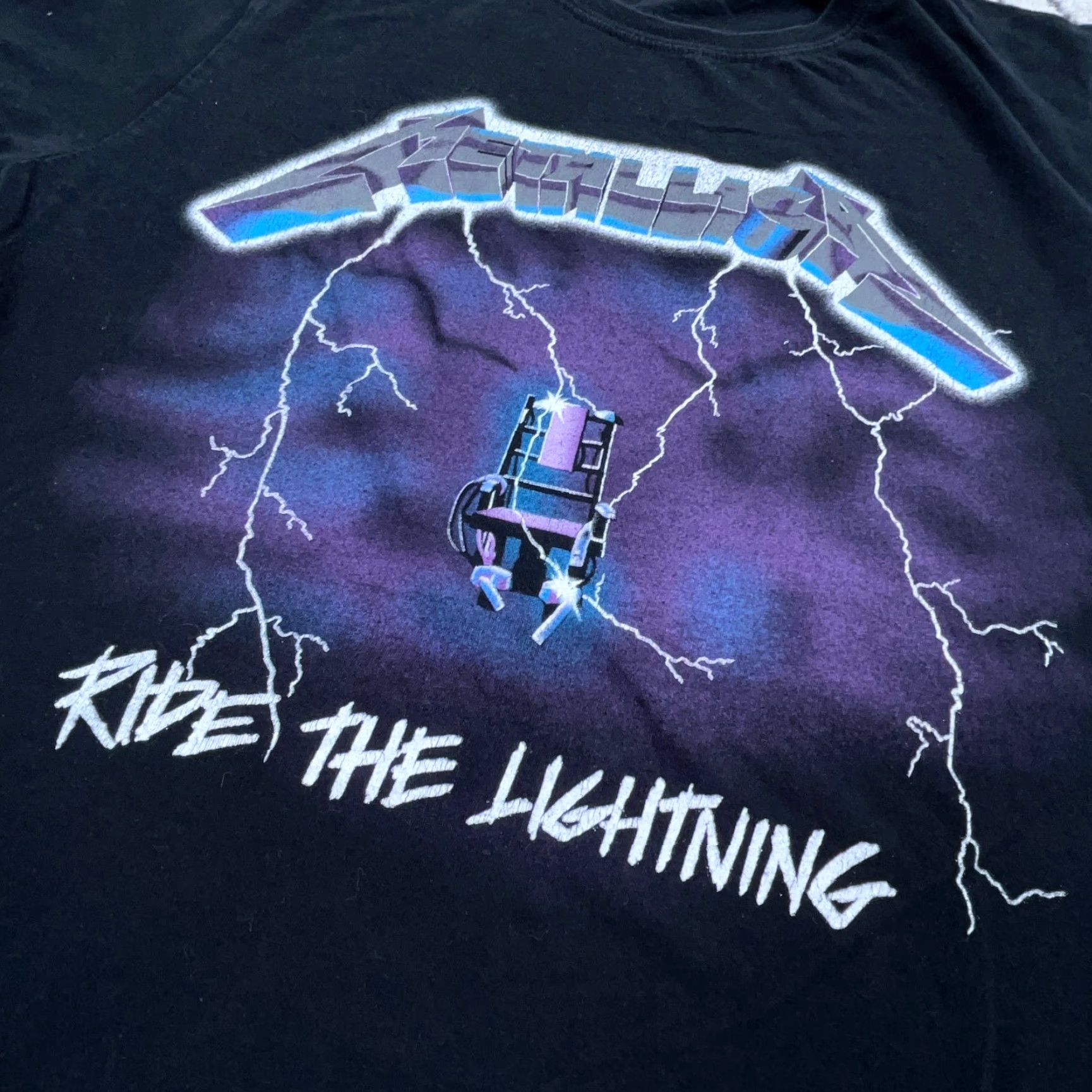 Etro Metallica Shirt Men Medium Black Band Tee T Concert Rock Retro Lightning Size US M / EU 48-50 / 2 - 3 Thumbnail
