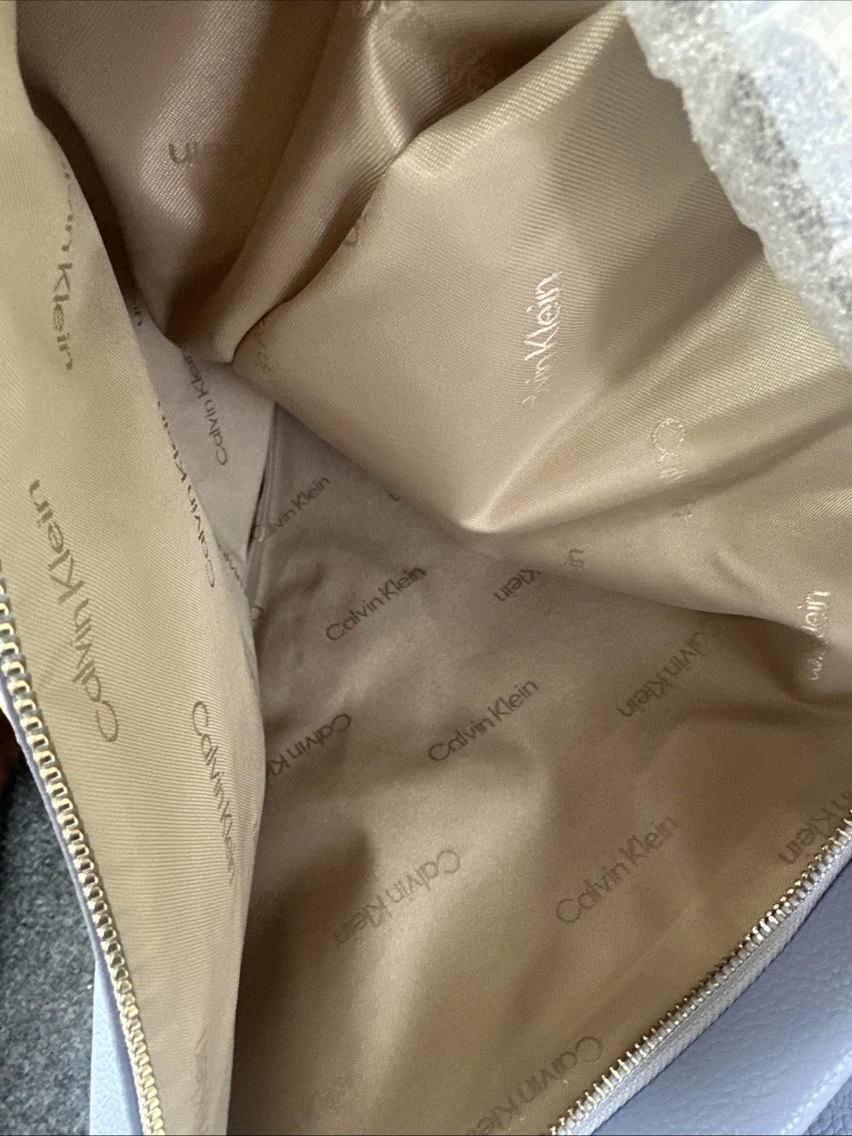 Calvin Klein Calvin Klein Geo Rocky Road Hobo Purse Blue with Side Pocket Size ONE SIZE - 5 Thumbnail