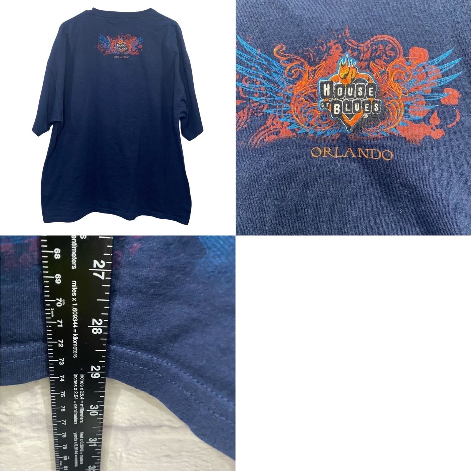 Vintage MENS House Of Blues Orlando AOP Guit ar Print Y2K Shirt 2XL All Over Print Ladies? Size US XXL / EU 58 / 5 - 8 Thumbnail