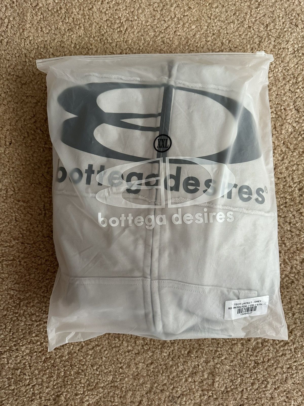 Bottega Desires Bottega Desires Grey Tech Jacket Size US XXL / EU 58 / 5 - 9 Thumbnail