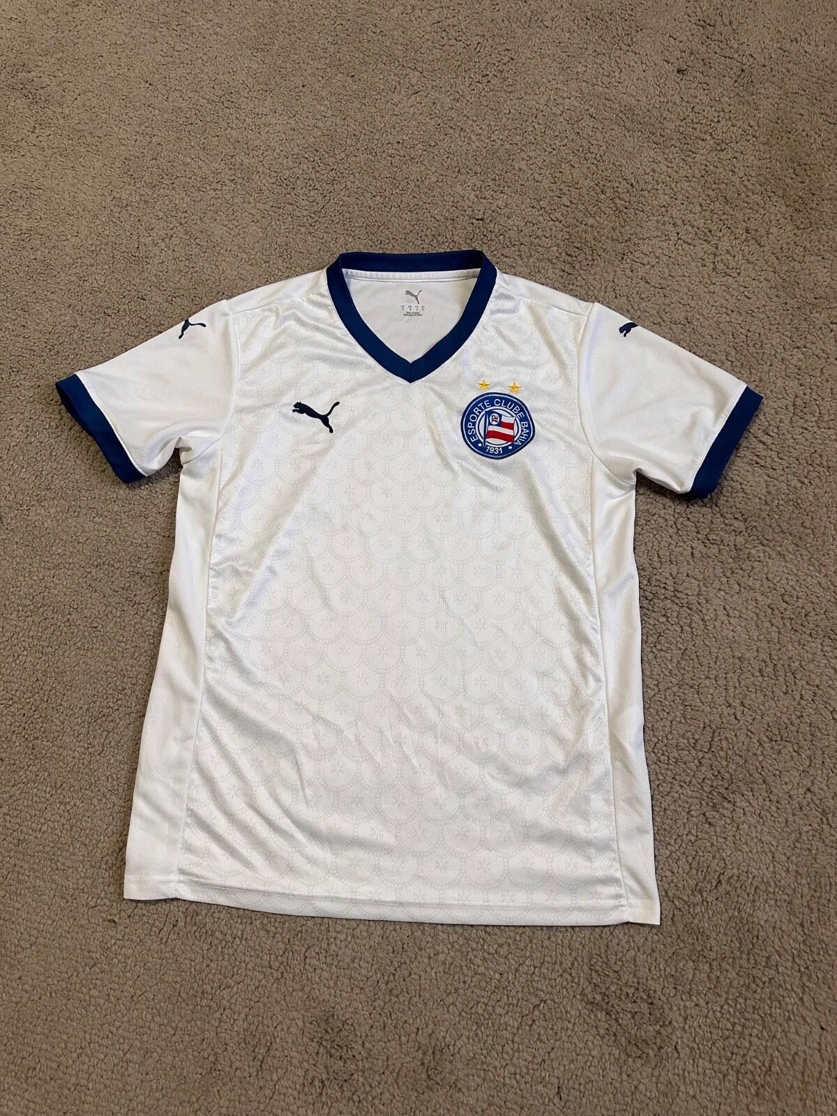 Puma ESPORTE CLUB BAHIA 2025/26 HOME FOOTBALL SHIRT SOCCER JERSEY Size US M / EU 48-50 / 2 - 1 Thumbnail