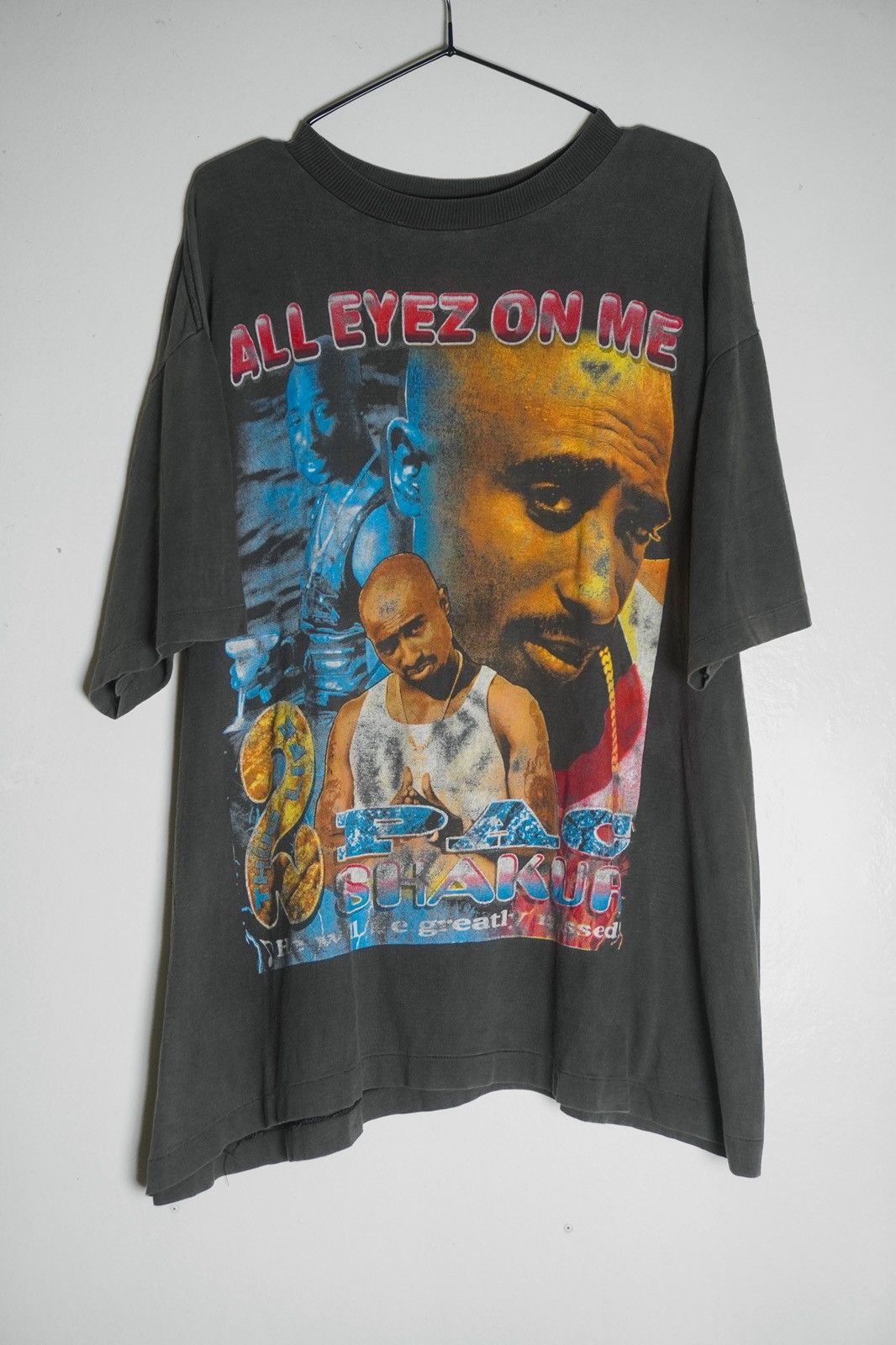 Rap Tees 90’s Rare Tupac Bootleg All Eyez On Me Size US XXL / EU 58 / 5 - 1 Thumbnail