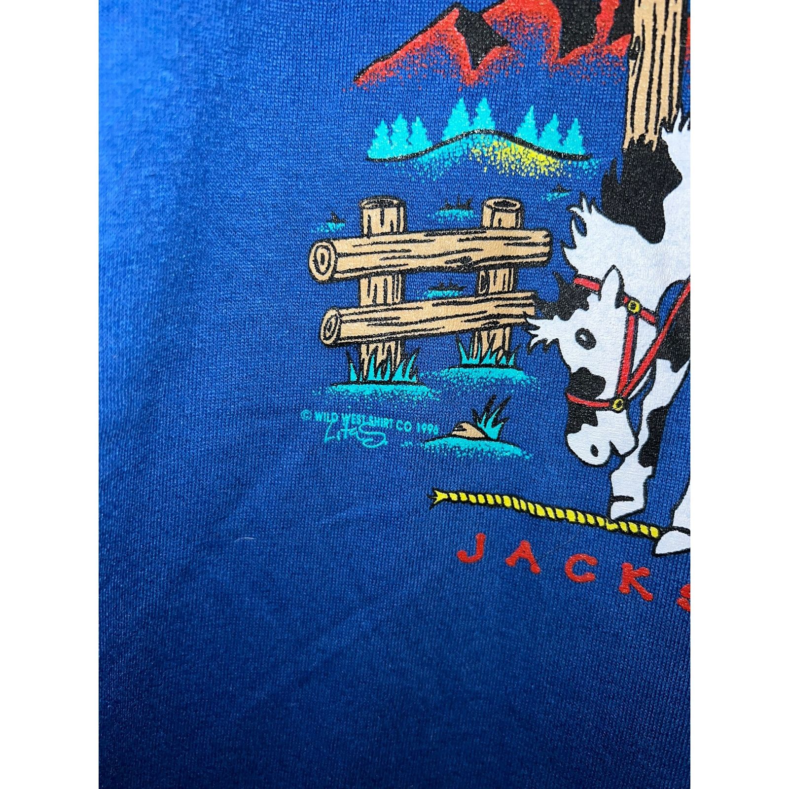 Jerzees 90s Youth Bear Back In Wyoming Jackson Hole Shirt M 10-12 Size US M / EU 48-50 / 2 - 5 Thumbnail