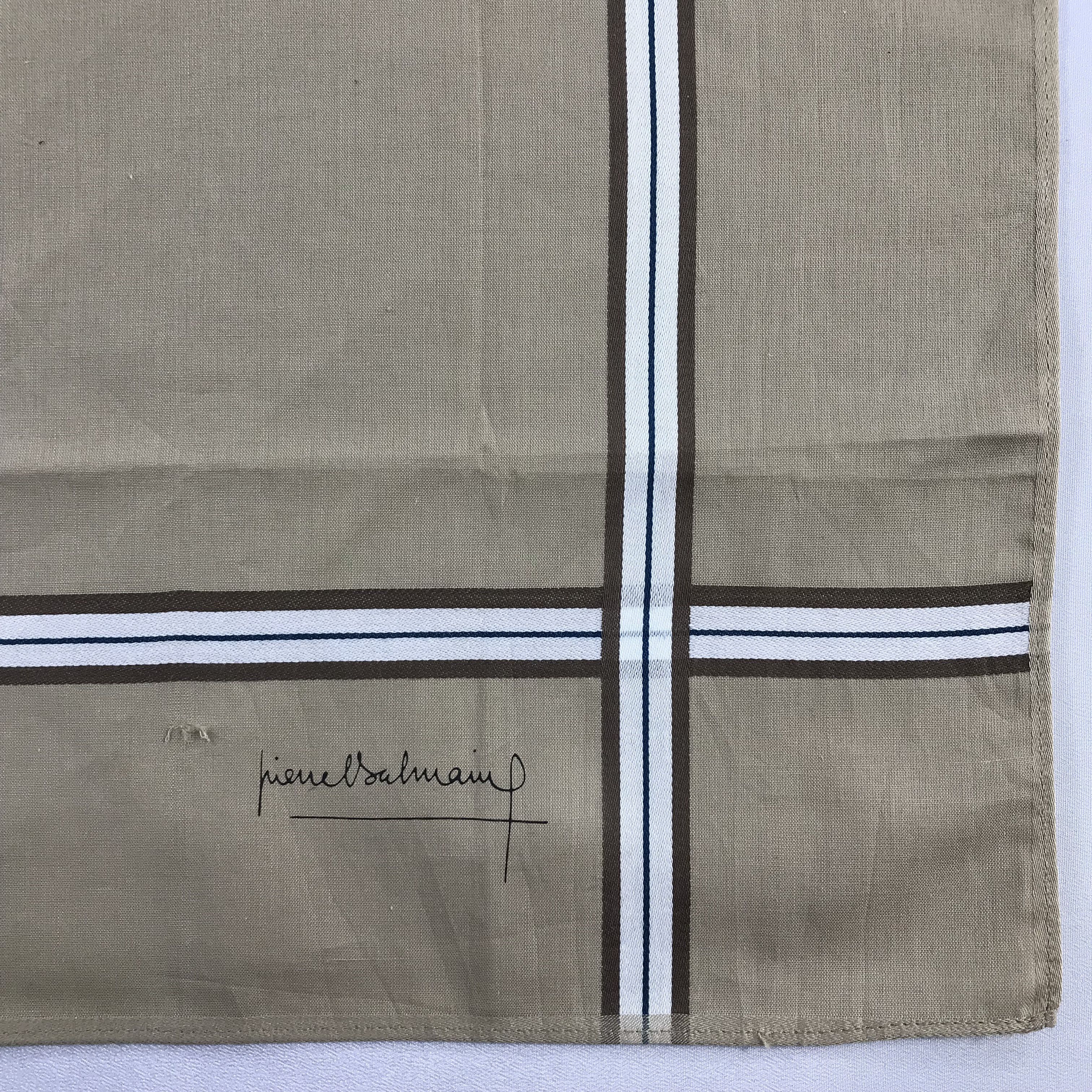 Pierre Balmain Pierre Balmain Handkerchief / Bandana / Neckerchief C804 Size ONE SIZE - 5 Thumbnail