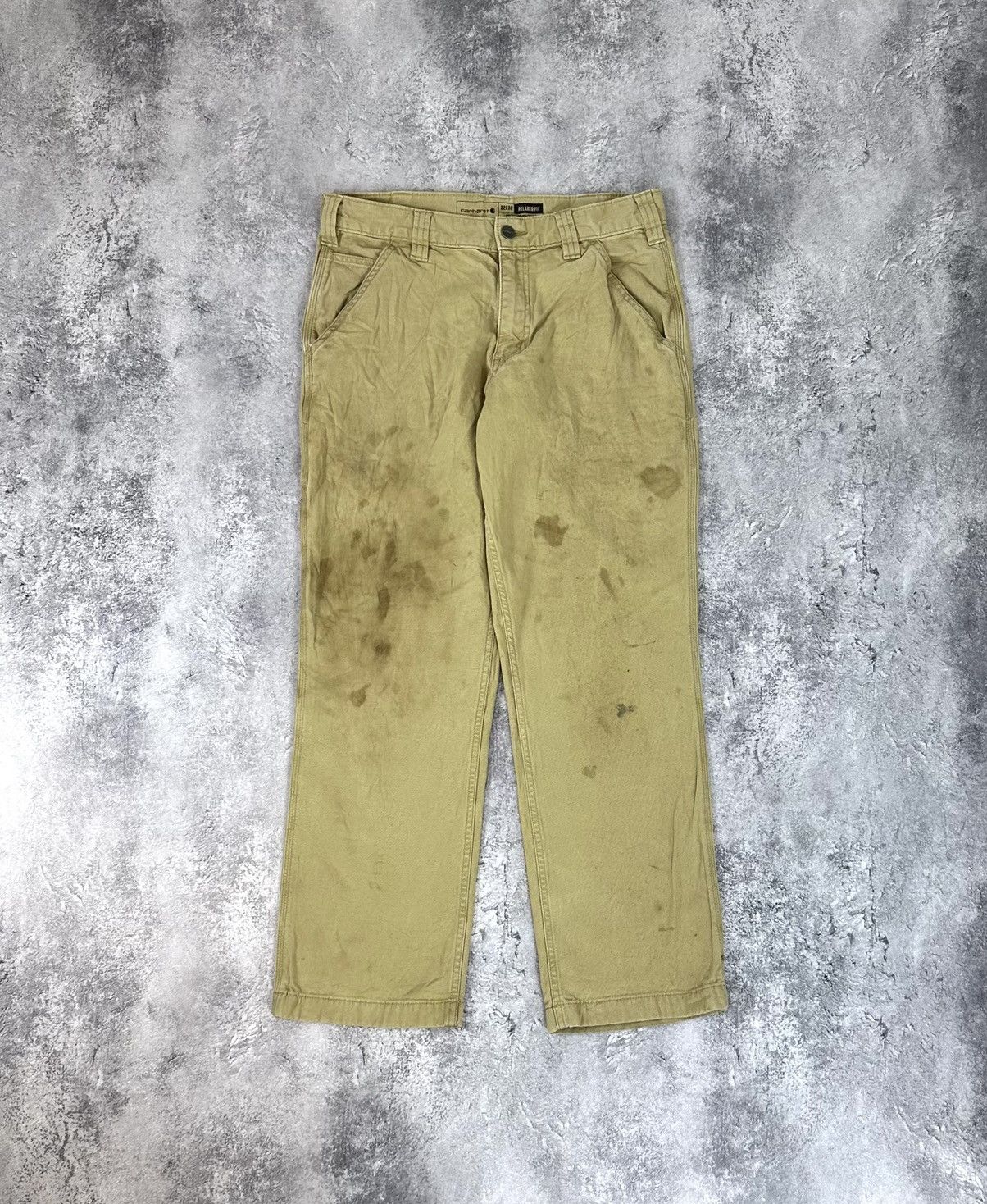 Carhartt Vintage Carhartt Distressed Faded Carpenter Baggy Work Pants Size US 32 / EU 48 - 2 Thumbnail
