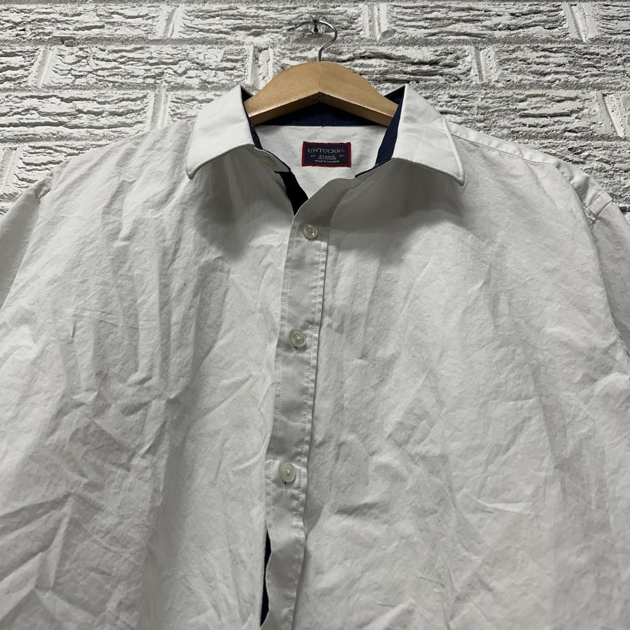 UNTUCKit Untuckit White Button Up Dress Shirt XL 100% Cotton Size US XL / EU 56 / 4 - 1 Thumbnail