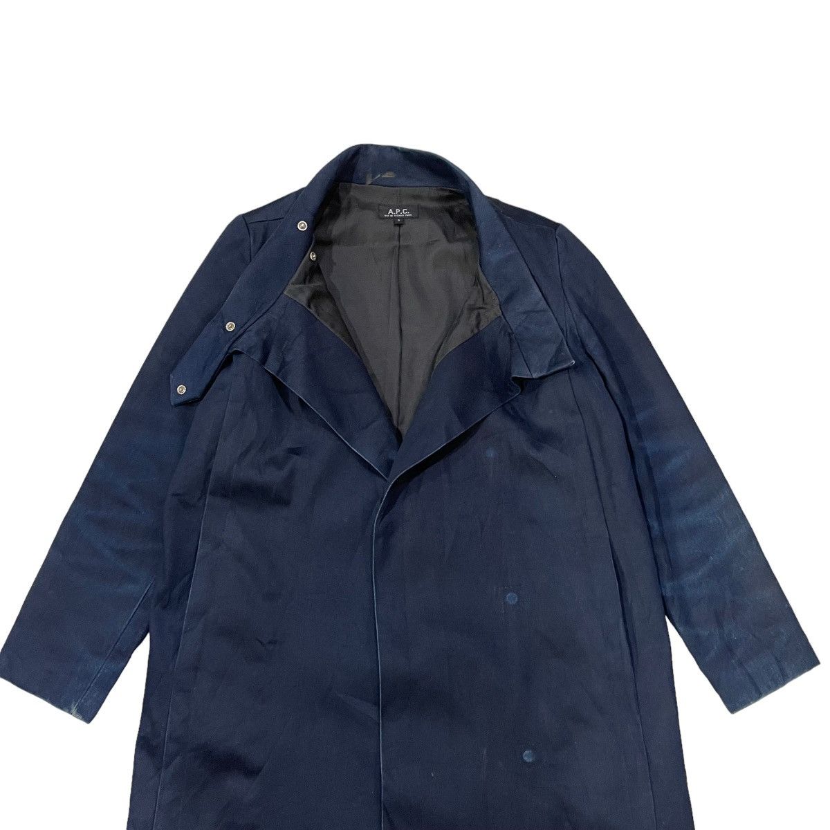 A.P.C. Vintage A.P.C Buttonless Denim Chore Long Jacket Size US S / EU 44-46 / 1 - 7 Thumbnail