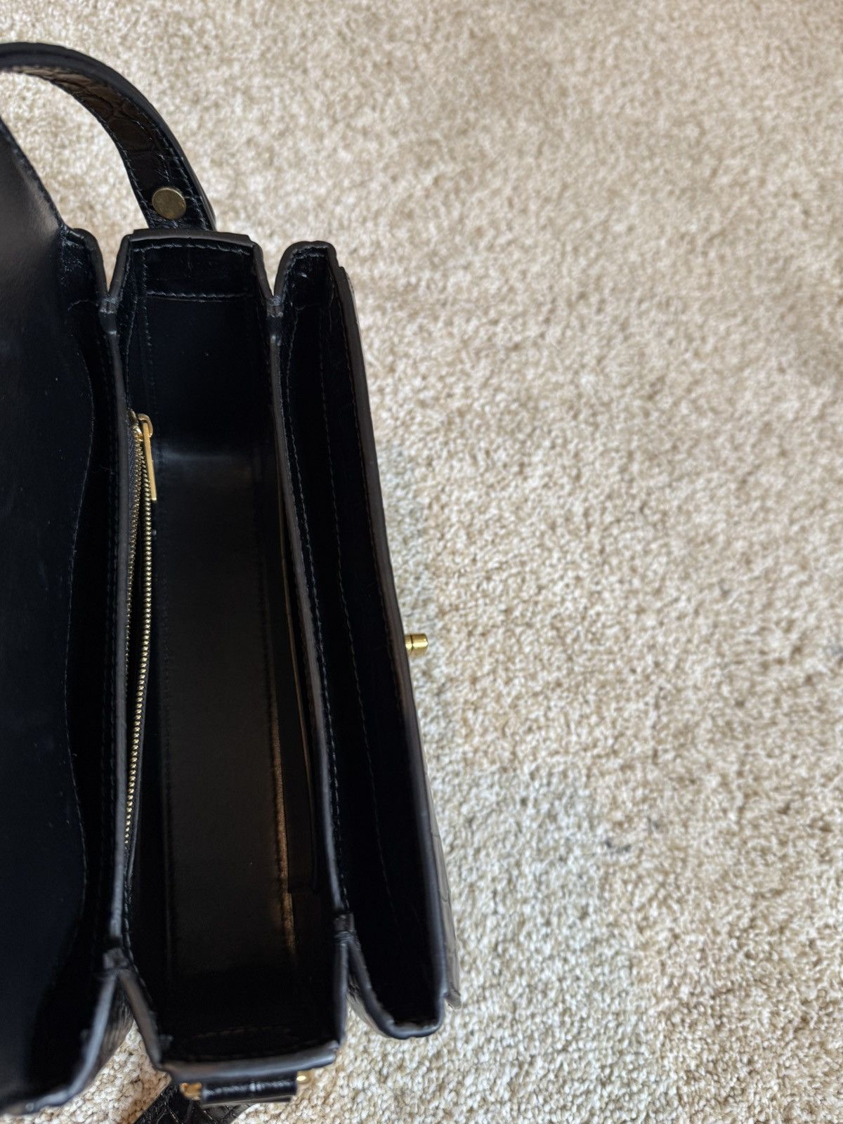 Balenciaga Lady Flap Small Shoulder Bag Black Crocodile Calfskin Size ONE SIZE - 10 Thumbnail