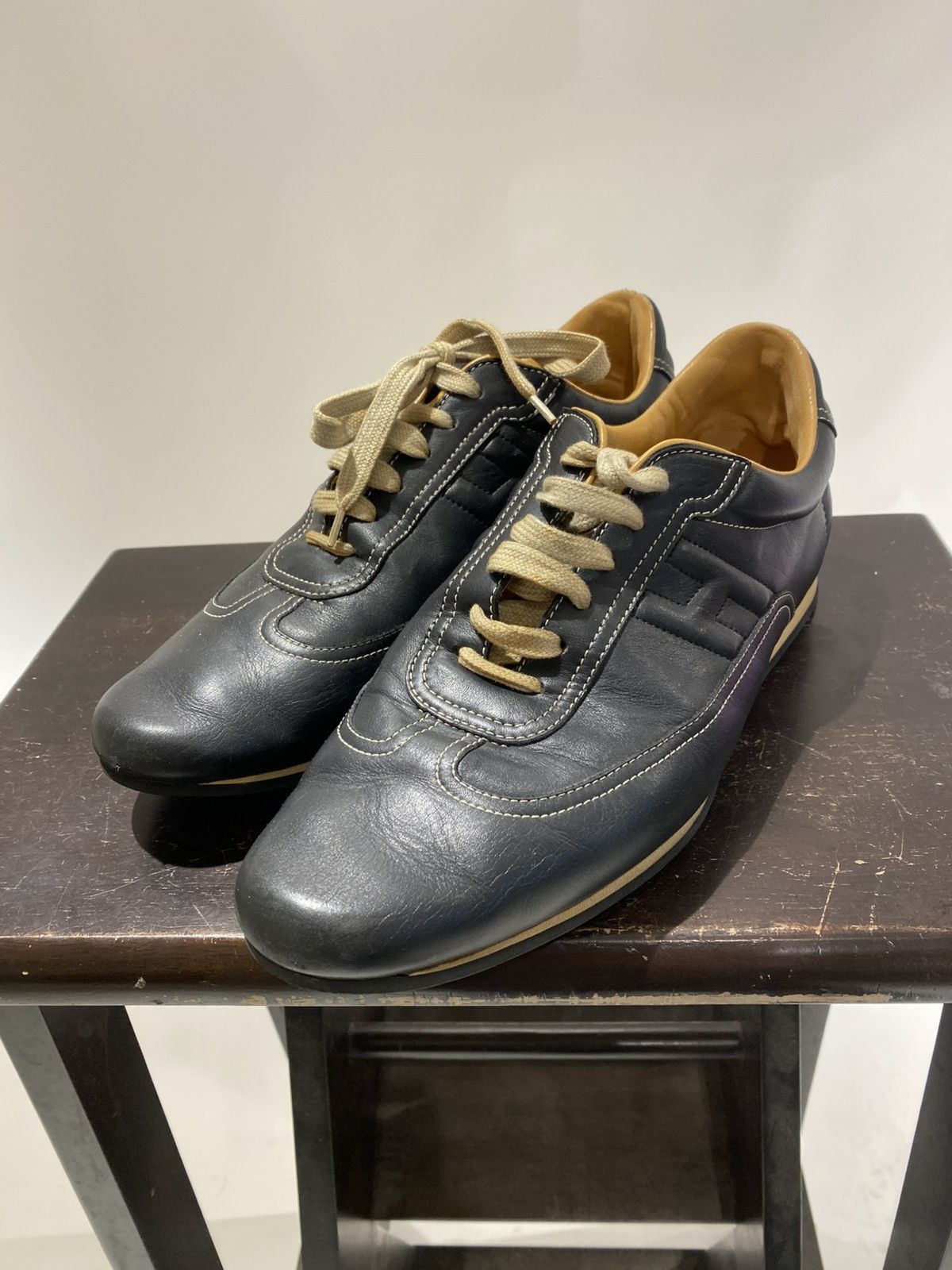 Hermes Hermes Quick Calfskin Leather H logo Sneakers Size 9.5 Size US 9.5 / EU 42-43 - 2 Thumbnail