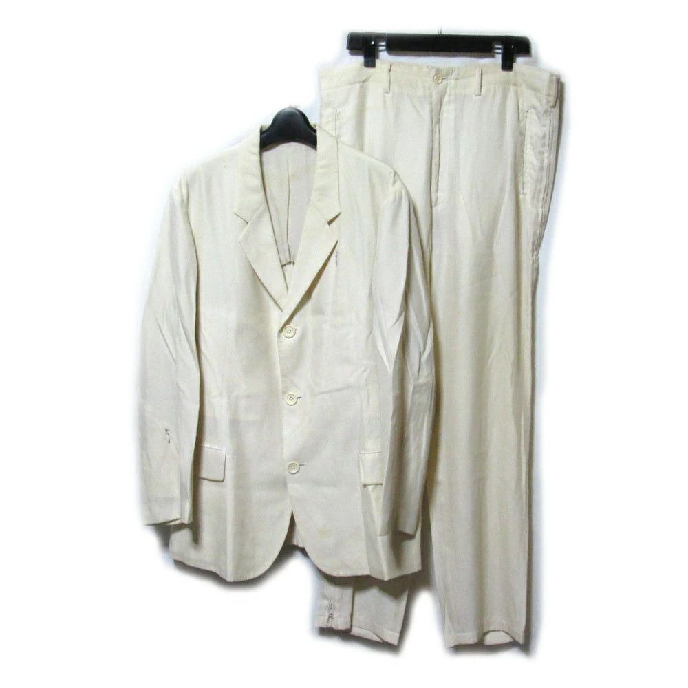 Yohji Yamamoto Yohji Yamamoto Pour Homme Ventilation Setup Suit Size US S / EU 44-46 / 1 - 1 Thumbnail