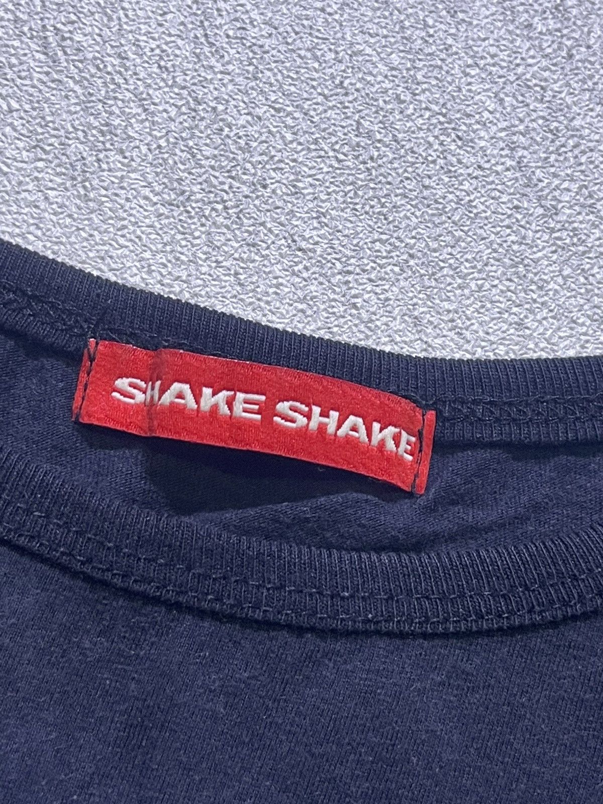 Japanese Brand Y2K SHAKE SHAKE long sleeve t-shirt with ripped pattern Size S / US 4 / IT 40 - 6 Thumbnail