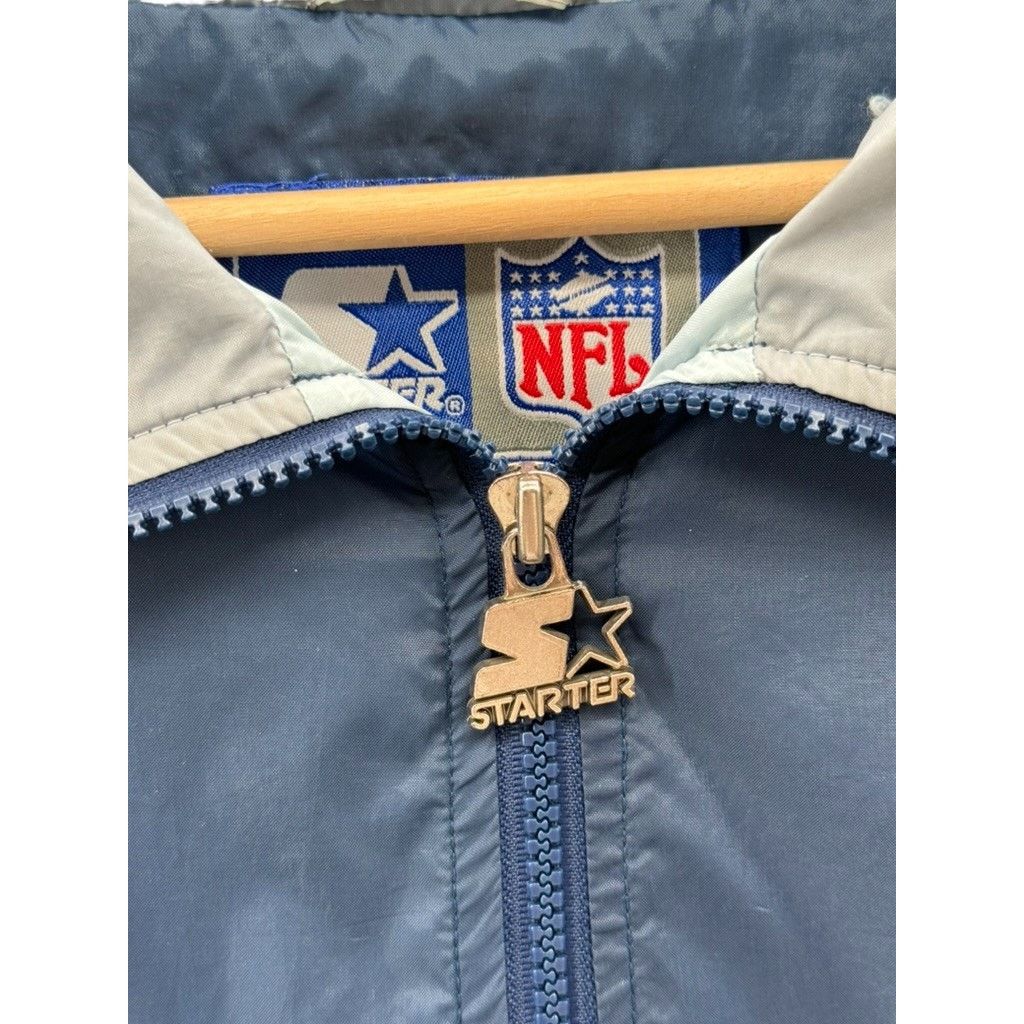 NFL × Starter × Vintage 1990's Starter Dallas Cowboys Windbreaker Zip Jacket Size US XL / EU 56 / 4 - 4 Thumbnail