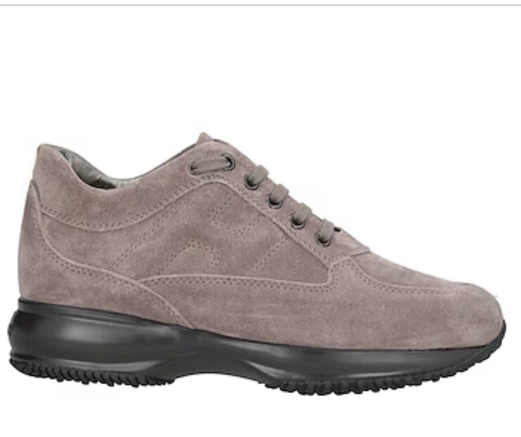 Hogan Hogan Women Solid Grey Interactive LaceUp Trainer Sneakers Size US 9 / IT 39 - 16 Thumbnail
