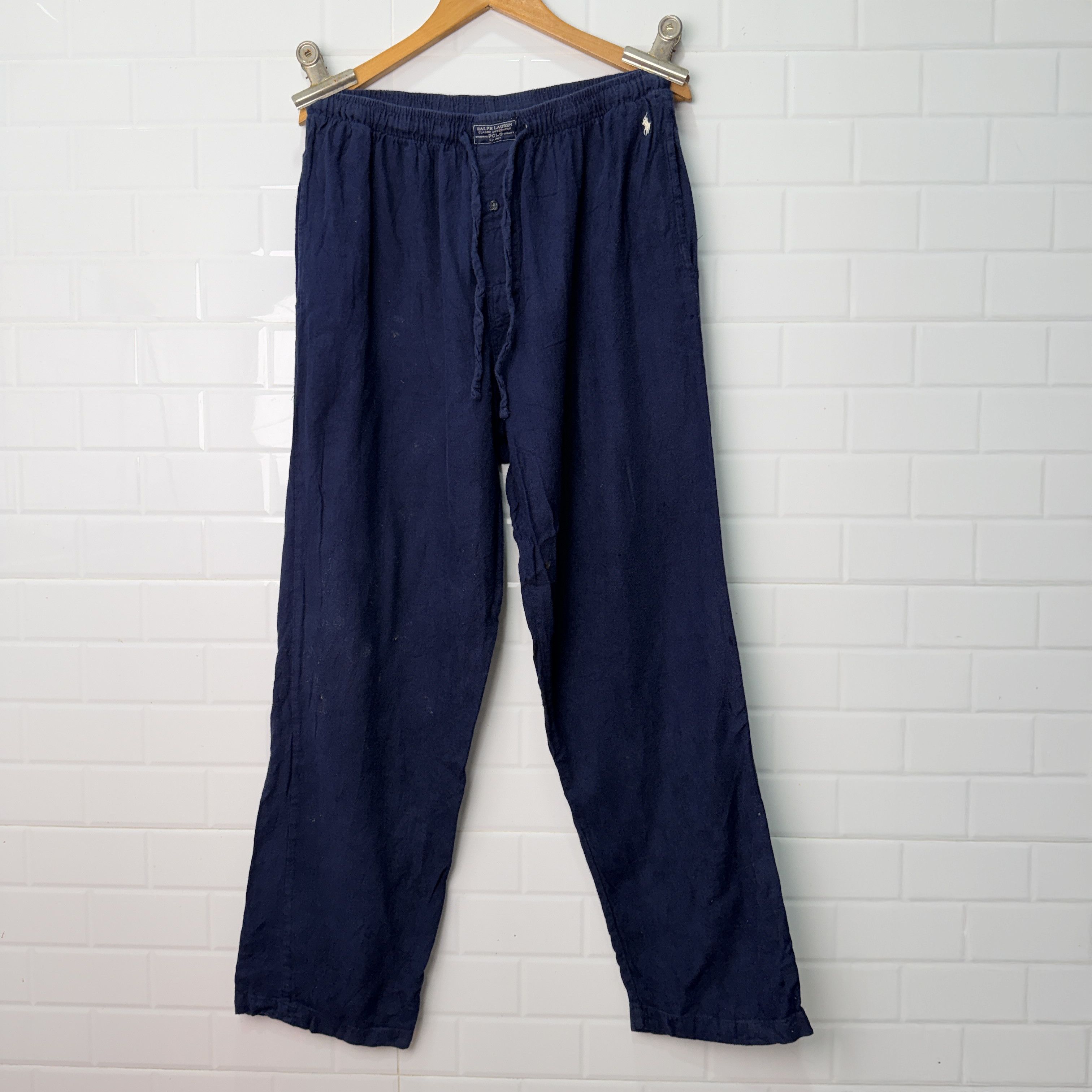 Polo Ralph Lauren Size L Polo Ralph Lauren PRL Sleepwear Pants Navy Blue Size US 32 / EU 48 - 1 Thumbnail