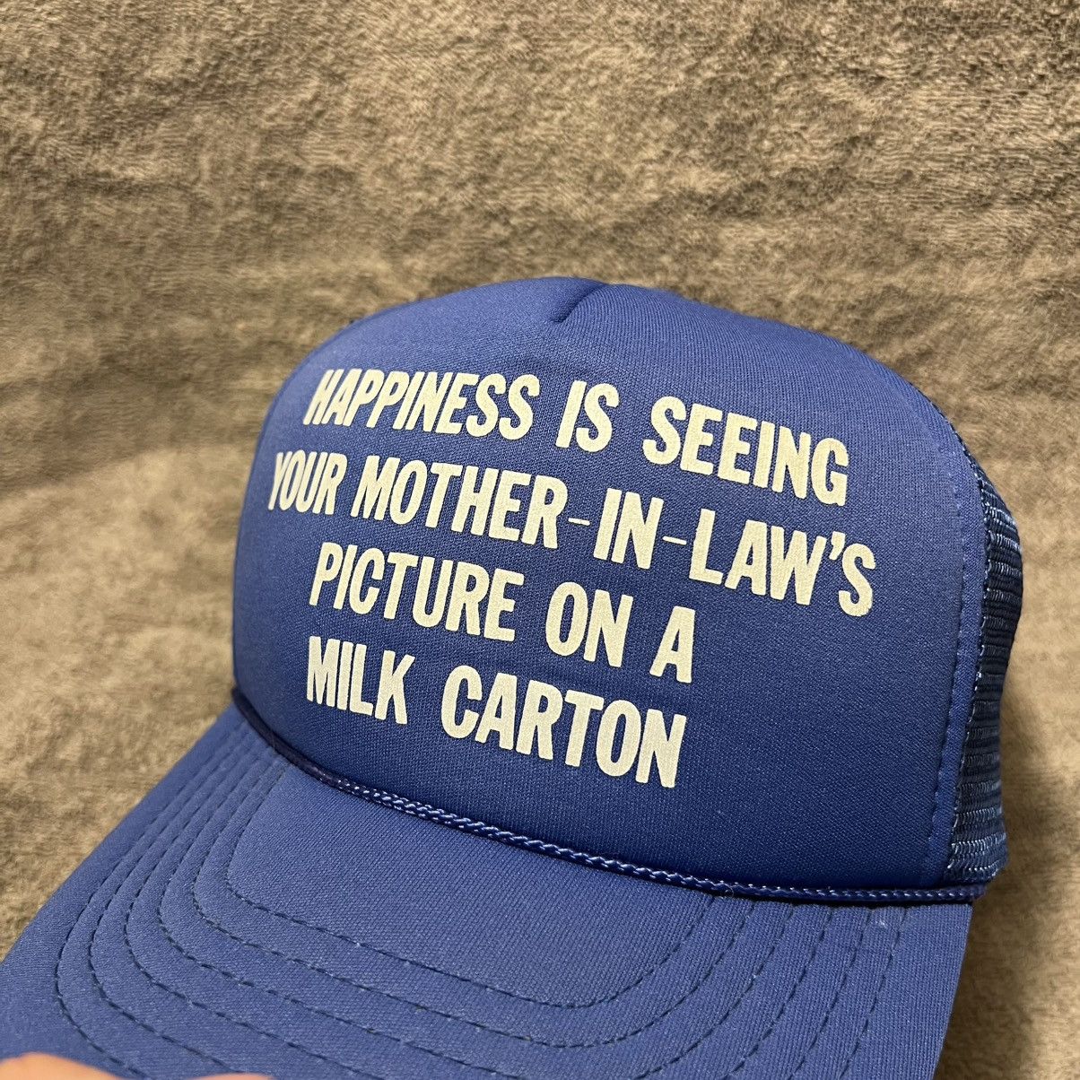 Vintage Vintage 80s Mesh Trucker Hat Snapback Funny Adult Humor Punk Size ONE SIZE - 3 Thumbnail
