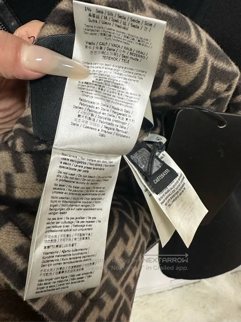 Fendi Fendi Black fully printed coat Size XS / US 0-2 / IT 36-38 - 5 Thumbnail