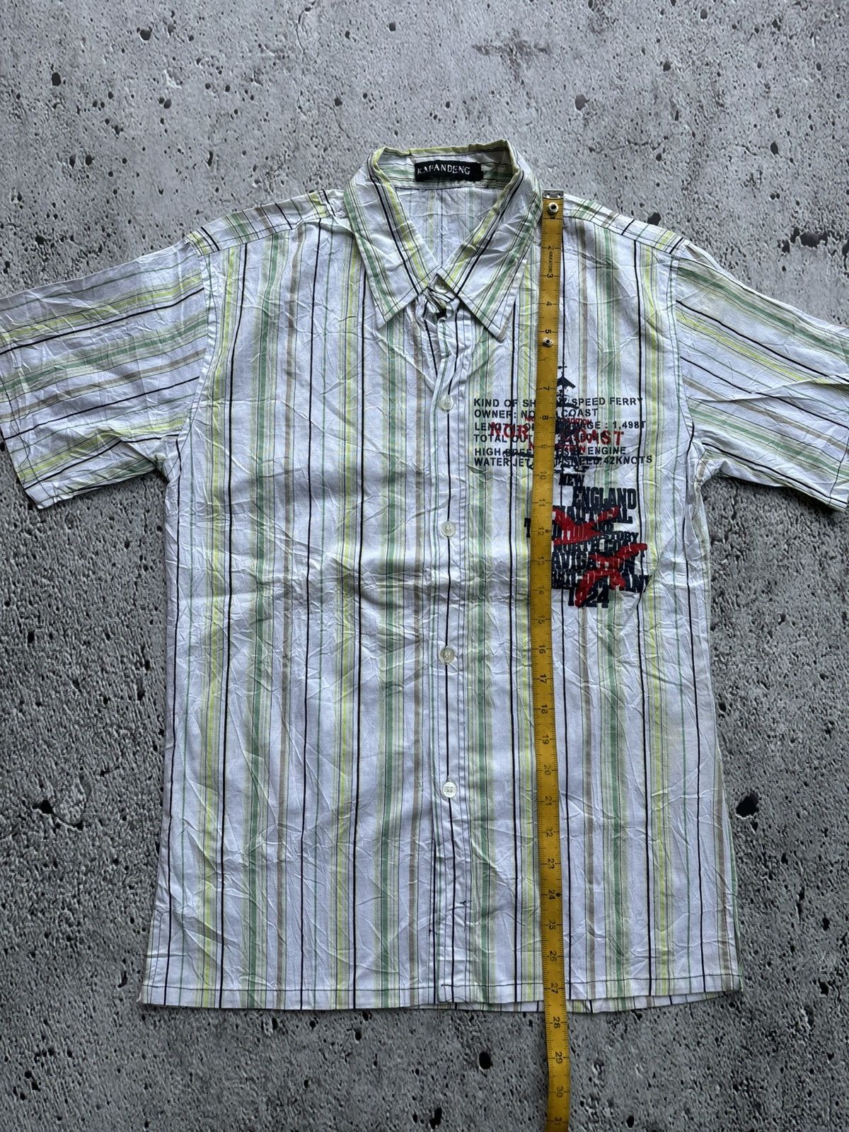 Hysteric Glamour Y2k Kafandeng Stripe Punk Style Shirt Size US M / EU 48-50 / 2 - 9 Thumbnail