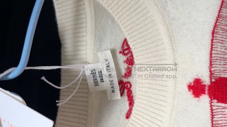 Other Hermes Fringed embroidered cashmere sweater Size XS / US 0-2 / IT 36-38 - 3 Thumbnail