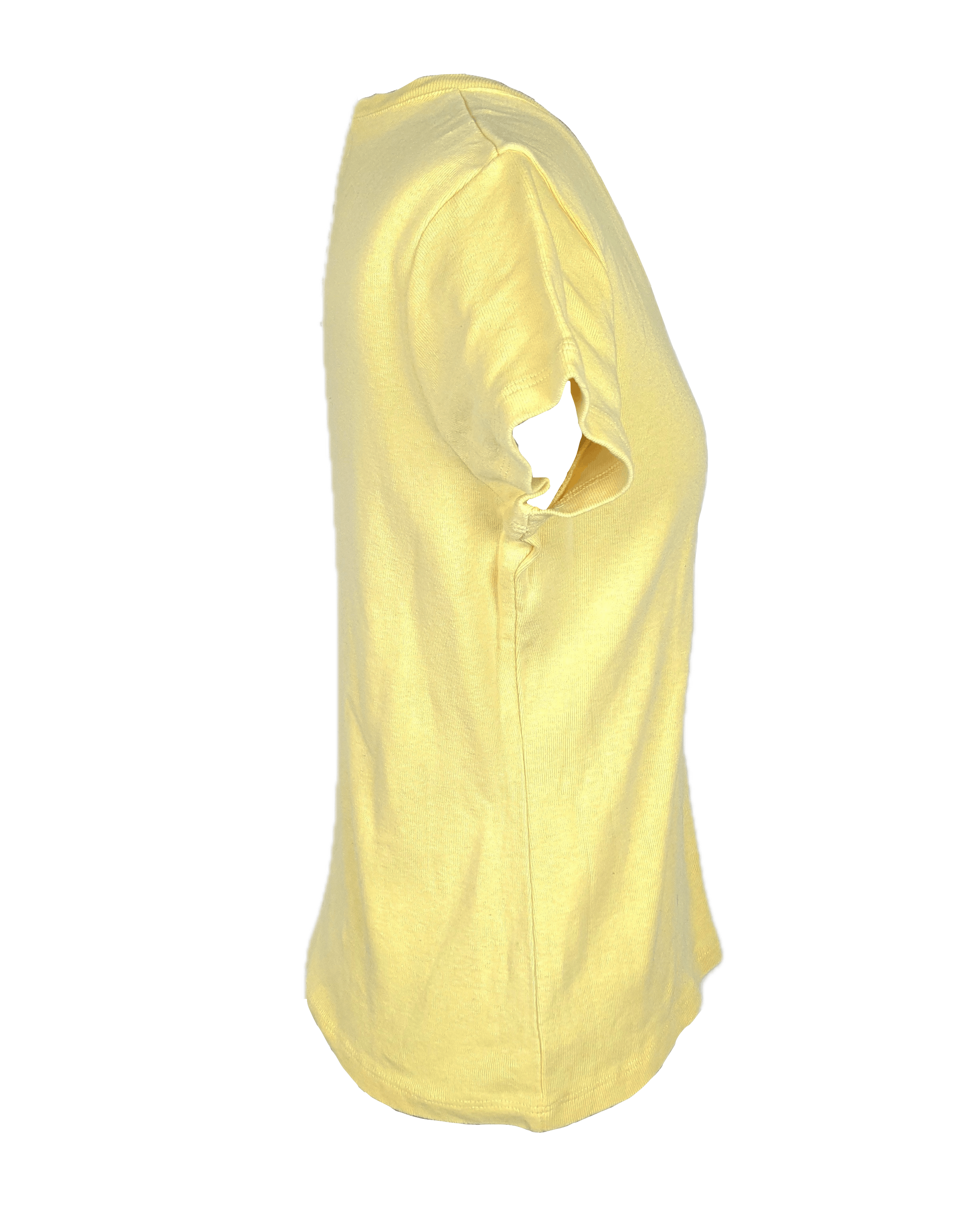 Vintage 1990's Yellow V Neck Tee Size M / US 6-8 / IT 42-44 - 2 Thumbnail