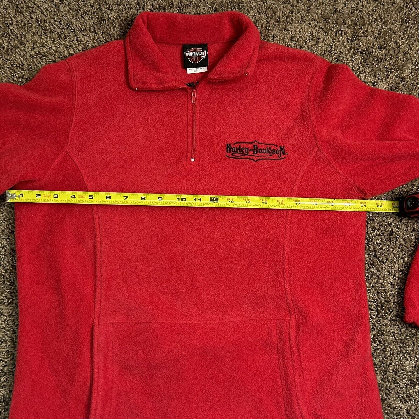 Harley Davidson Harley Davidson Women's 1/4 Zip Fleece/ Jacket size Large Size L / US 10 / IT 46 - 15 Thumbnail