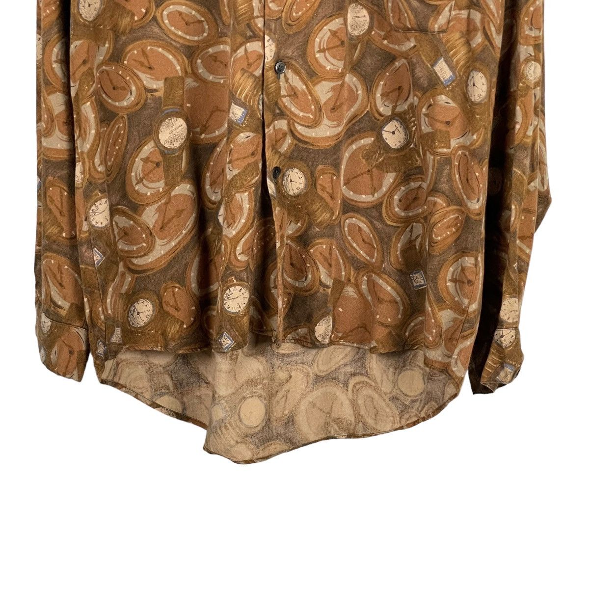 Mila Schon Vintage Schon AOP Clocks Long Sleeve Shirt Size US M / EU 48-50 / 2 - 5 Thumbnail