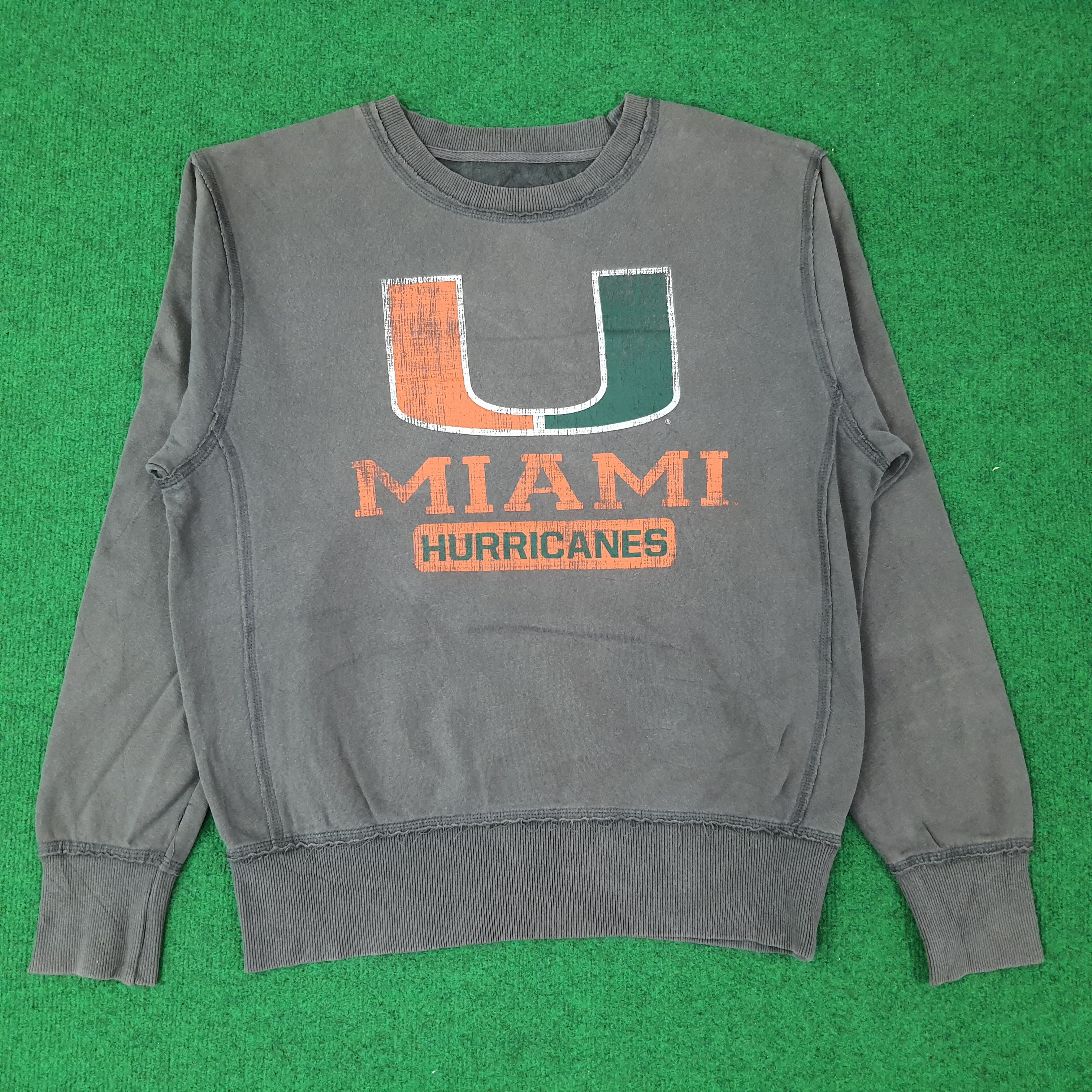 Vintage Colosseum MIAMI Hurricanes Sweatshirt C248N10