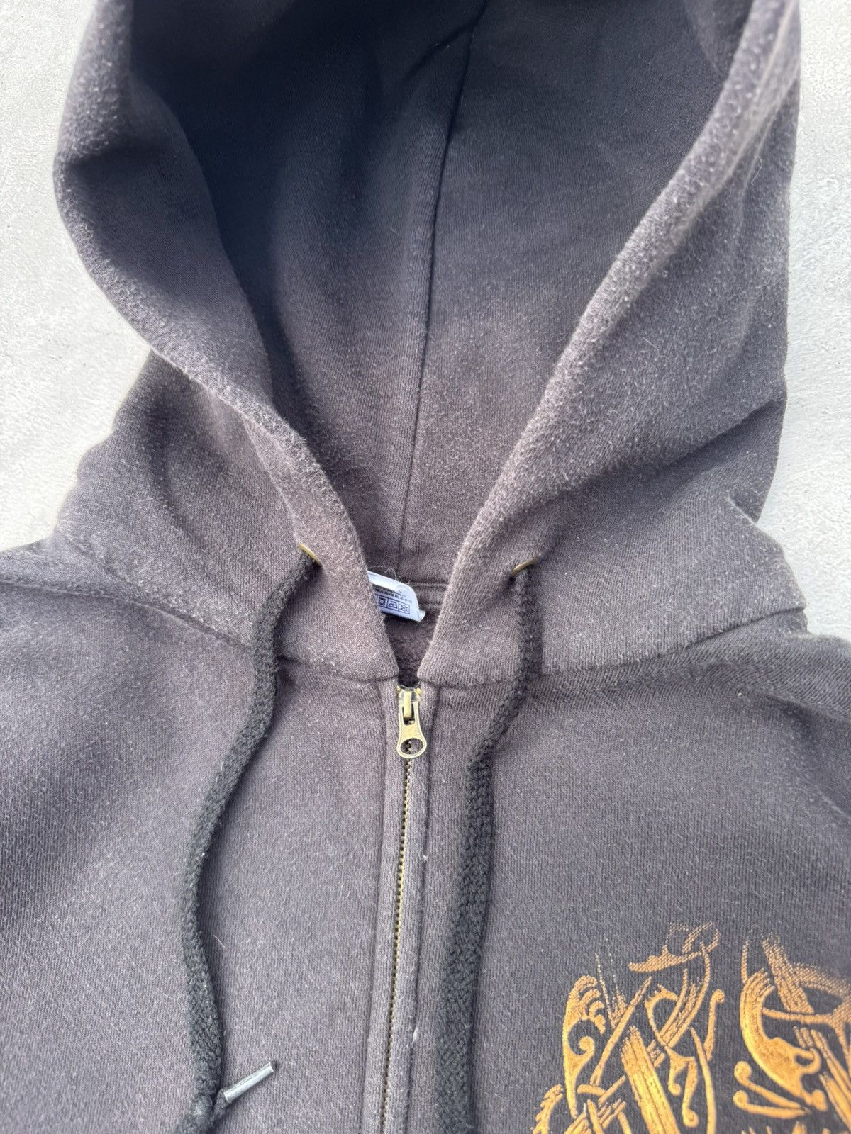 Band Tees Vintage Amon Amarth Fade Baggy Zip Hoodie Size US L / EU 52-54 / 3 - 6 Thumbnail