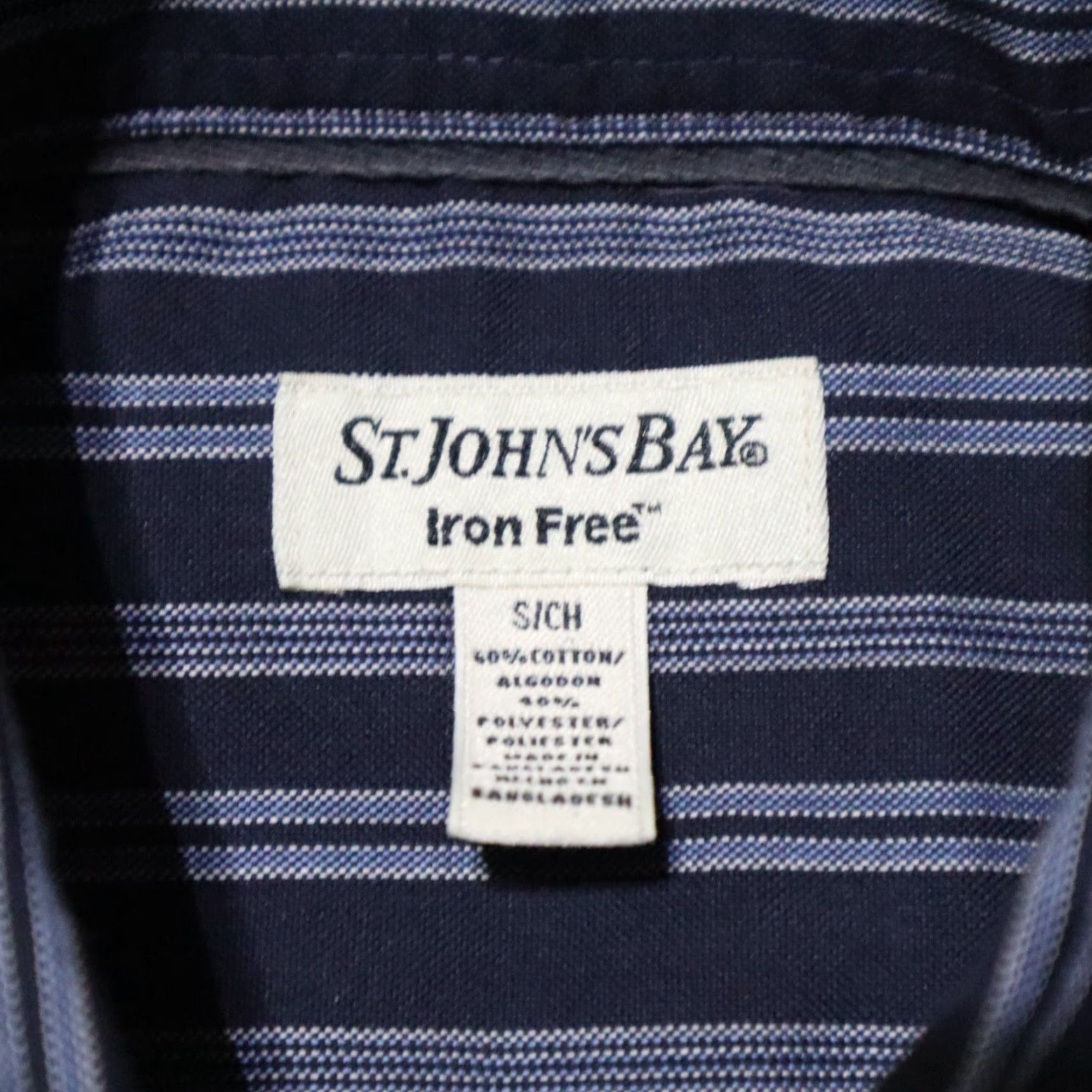Vintage St. John's Bay Shirt Button-Down Long Sleeve Blue Size S Men’s Regular Cotton Blend Plaid Shirt Shirt Vintage No N/A Size US S / EU 44-46 / 1 - 3 Thumbnail