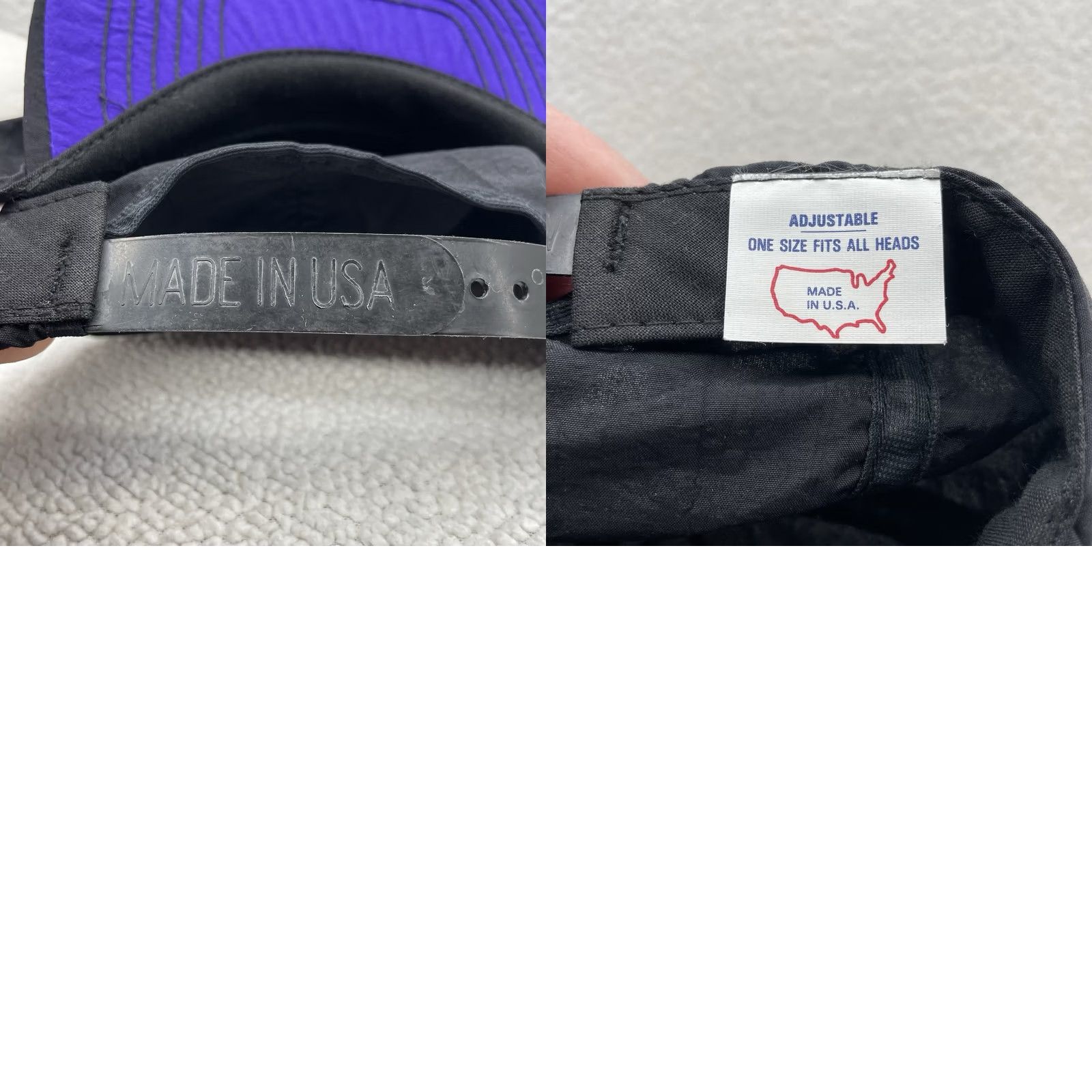 Vintage VINTAGE Hat Mens Snapback USA Made Black Lightweight Deep Crown Size ONE SIZE - 8 Thumbnail