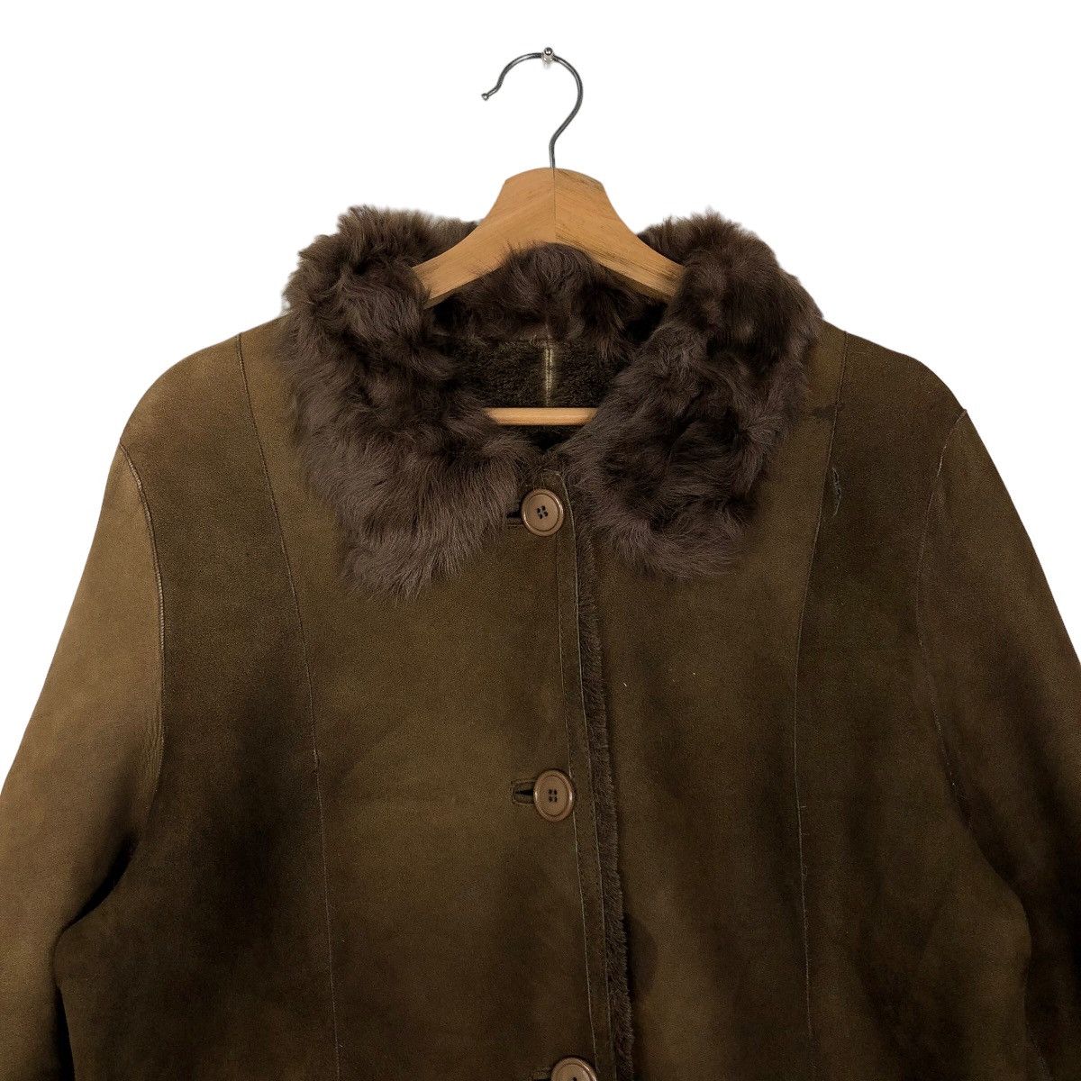 Japanese Brand 🔥90’s Vintage Leather Shearling Jacket Mink Fur Lining Size US M / EU 48-50 / 2 - 2 Thumbnail