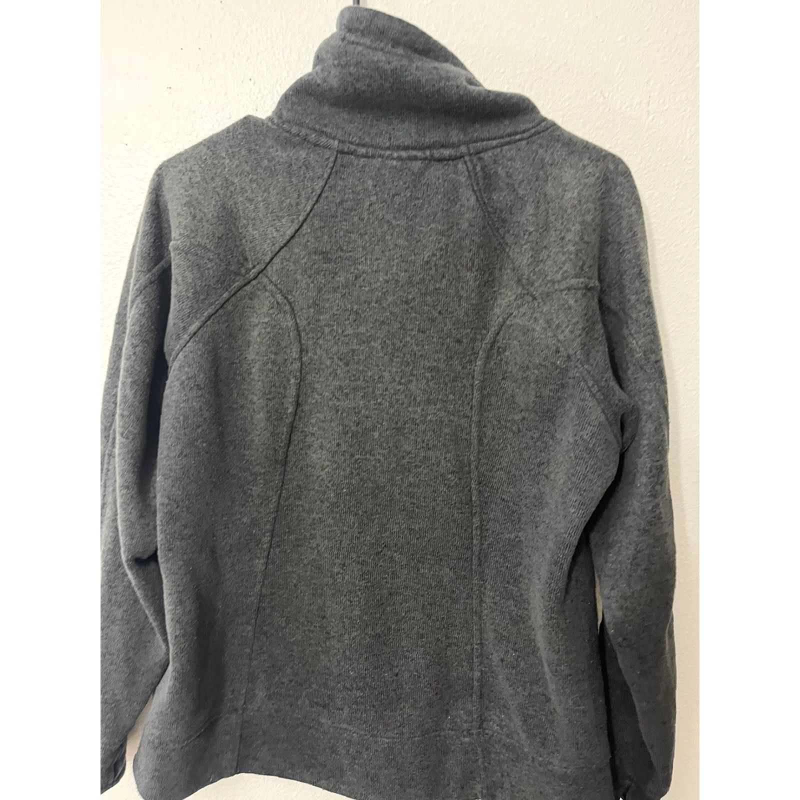 Avalanche Avalanche Sweater Large Gray Turtleneck Zip Up Adult Polyester Thumb Holes Size L / US 10 / IT 46 - 3 Thumbnail