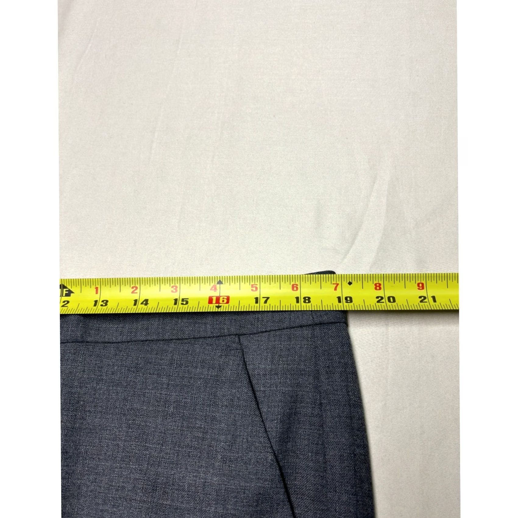 Brooks Brothers Brooks Brothers Lucia Fit Grey Wool Blend Wide Leg Trousers Womens 14 W38 L32 Size 36" / US 14 / IT 50 - 6 Thumbnail