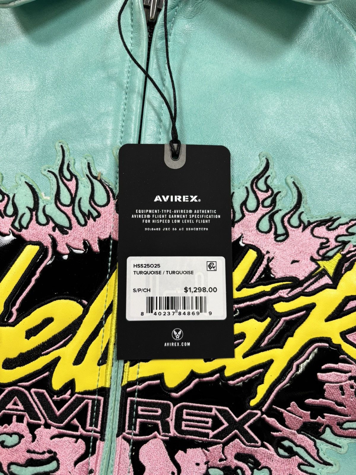 Avirex × HELLSTAR Hellstar x Avirex Jacket, Turquoise Size US S / EU 44-46 / 1 - 8 Thumbnail