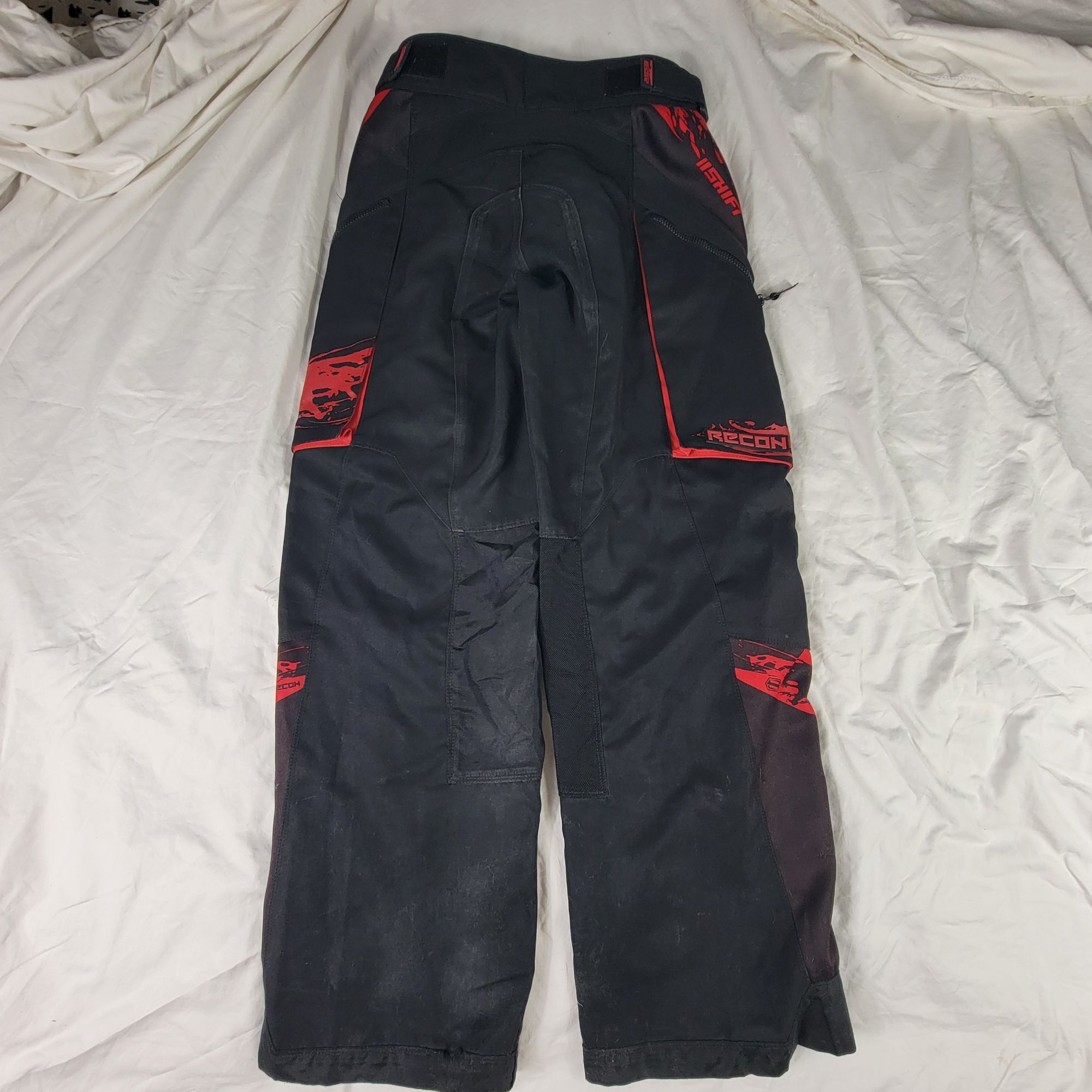 Other Shift Recon Mens 28 Black Red Recon Riding Pants Motorcycles Size US 28 / EU 44 - 2 Thumbnail