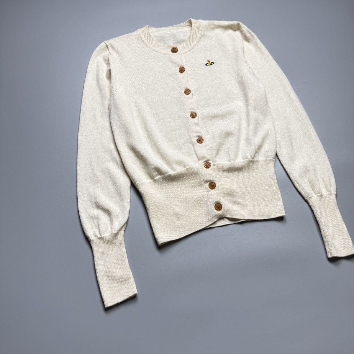 Vivienne Westwood Vivienne Westwood - Bea Cropped In Cream Cardigan Size S / US 4 / IT 40 - 3 Thumbnail