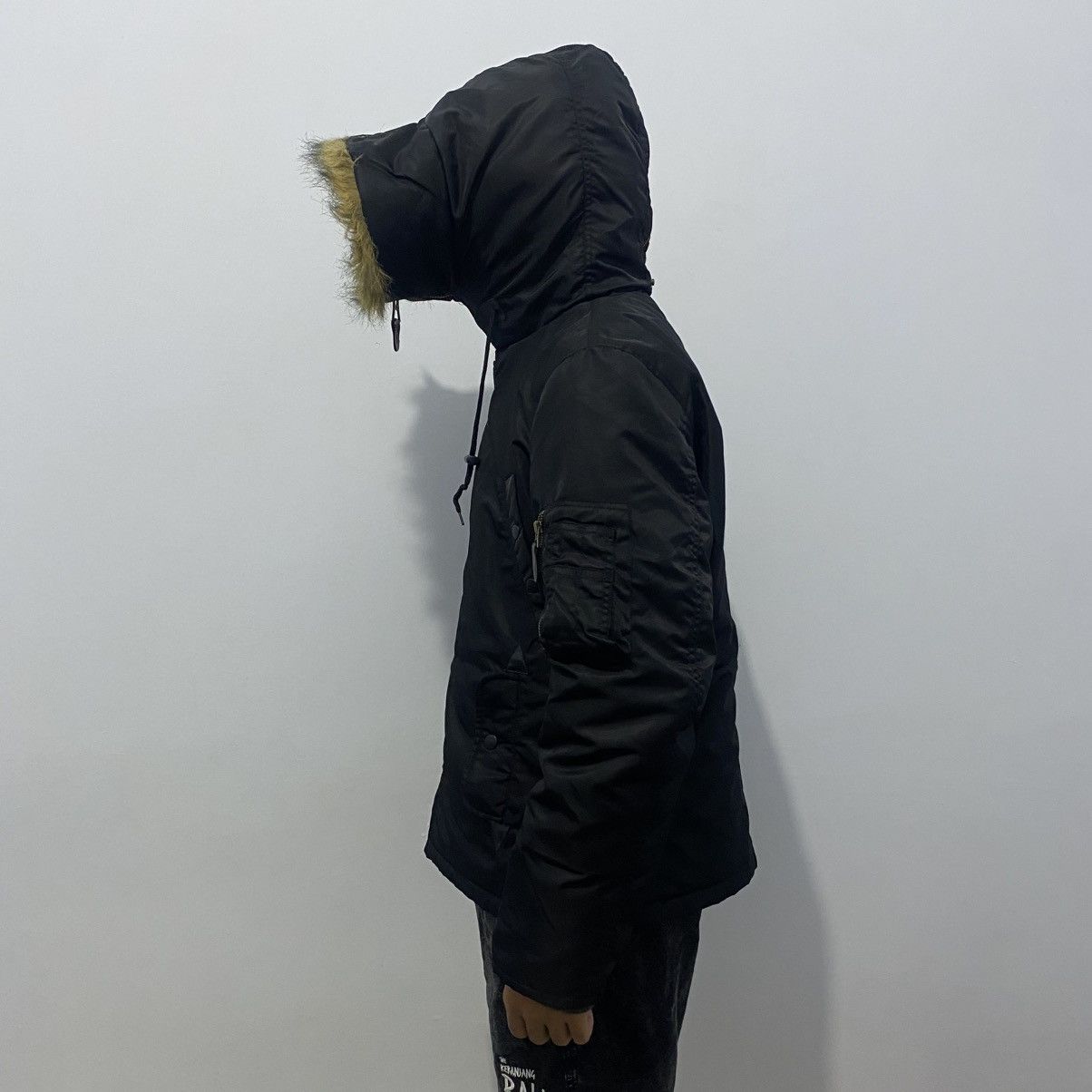 If Six Was Nine × Japanese Brand × Le Grande Bleu (L.G.B.) GOA Style - Type N-2B Fur Faux Jacket Size US L / EU 52-54 / 3 - 4 Thumbnail