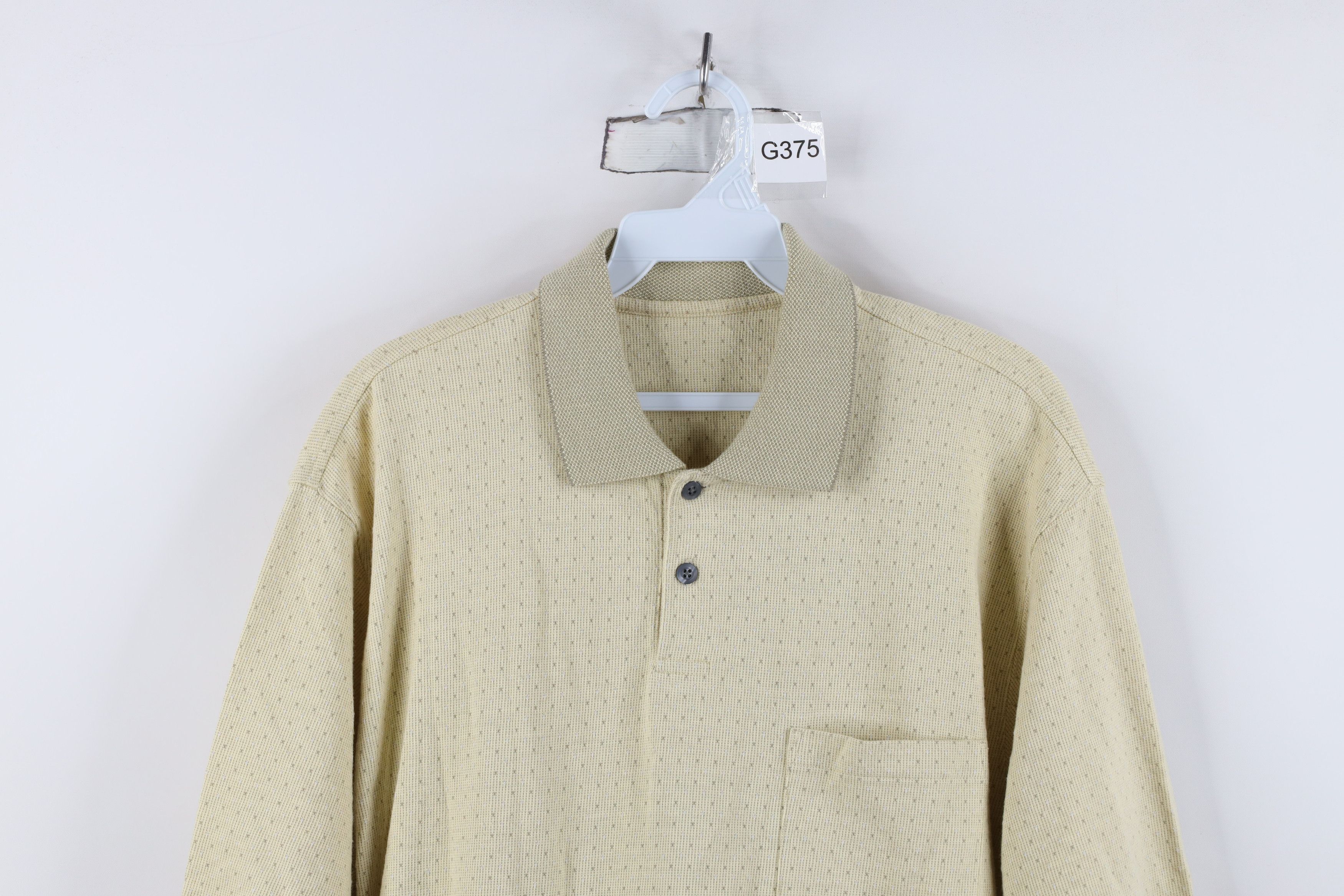 Vintage Vintage 90s Streetwear Knit Collared Golf Polo Shirt Yellow Size US S / EU 44-46 / 1 - 2 Thumbnail