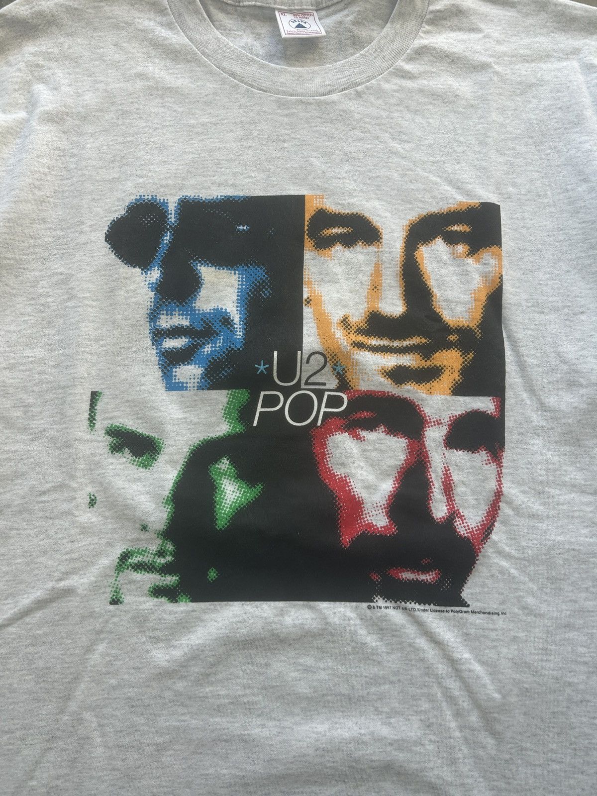 Band Tees × Vintage Vintage 1997 U2 Pop Graphic Tee Size US XL / EU 56 / 4 - 2 Thumbnail
