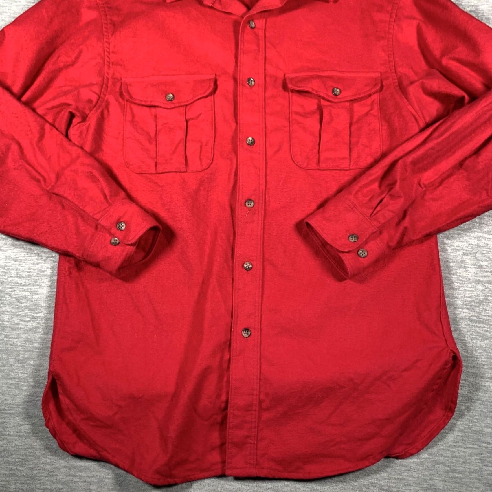 Eddie Bauer VINTAGE Eddie Bauer Shirt Mens Medium Red Button-Up Long Sleeve Workwear USA 90s Size US M / EU 48-50 / 2 - 3 Thumbnail
