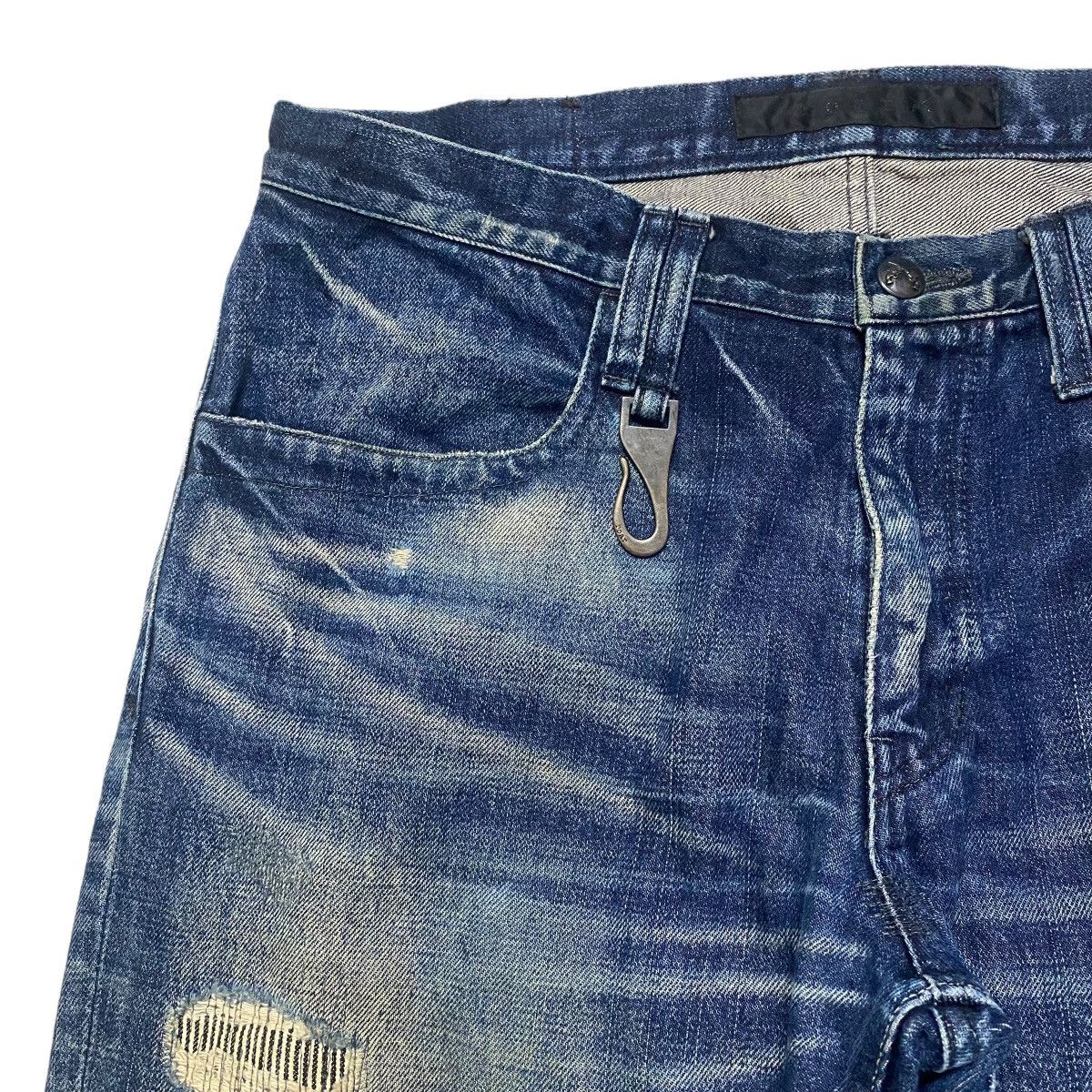 roarguns Roarguns Distressed Denim Flare Jeans Size US 34 / EU 50 - 4 Thumbnail