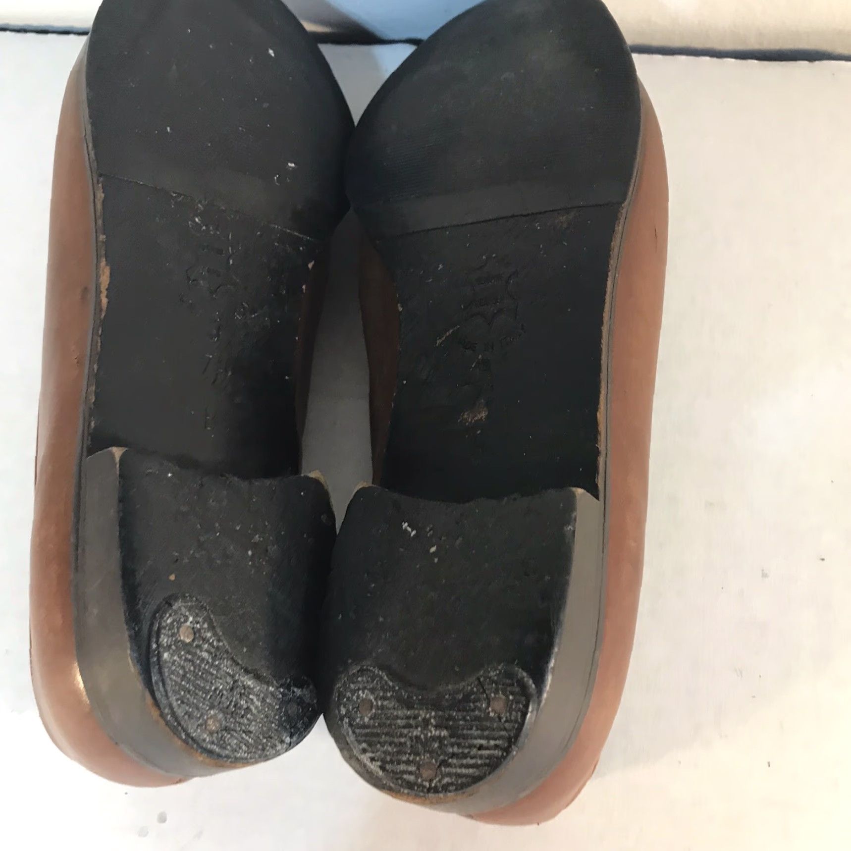 Vintage Almafi Italy Brown Leather Loafers with Tassels Womens Size 7.5B Size US 8 / IT 38 - 7 Thumbnail