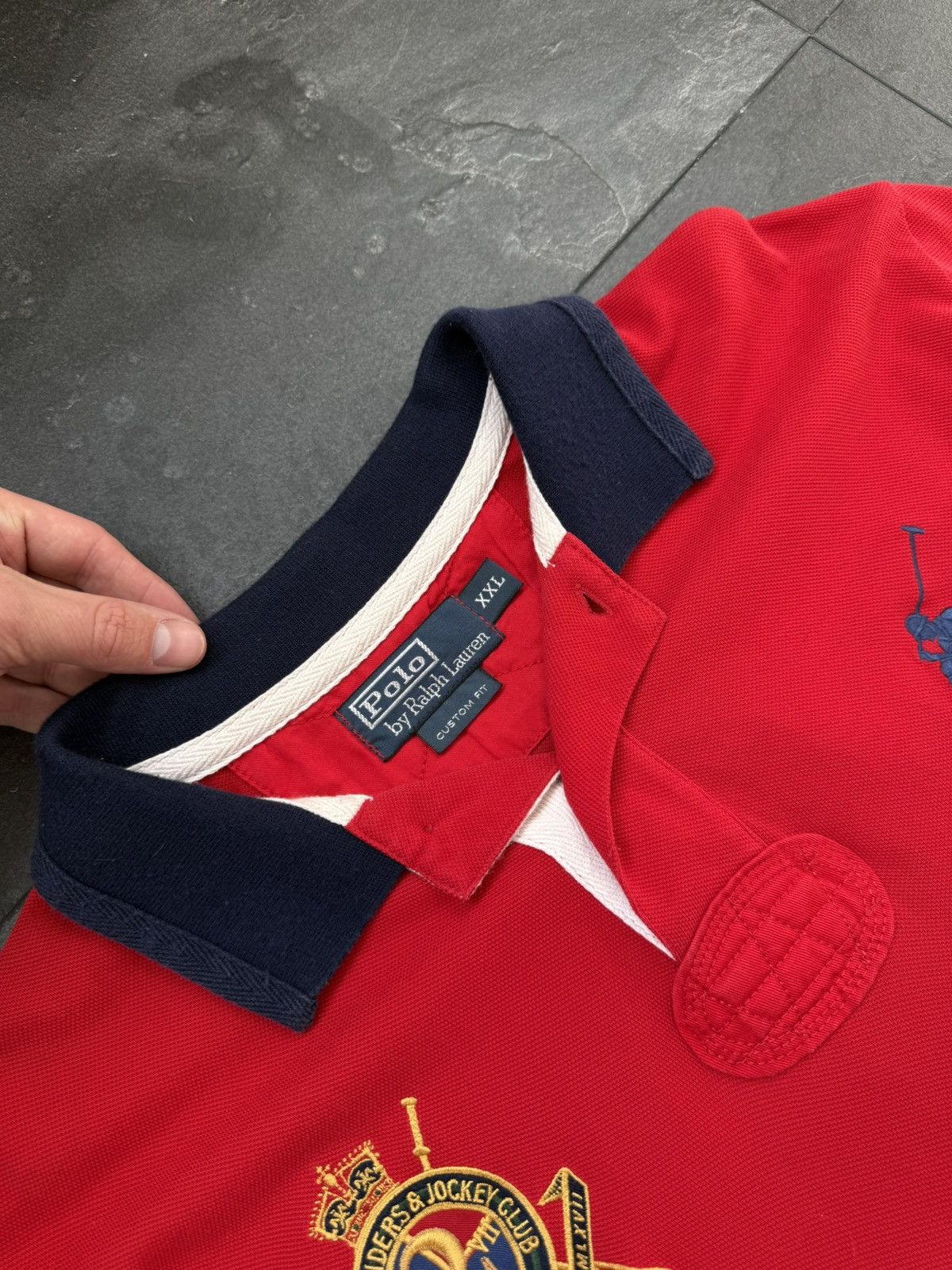 Polo Ralph Lauren × Streetwear × Vintage Polo Ralph Lauren Polo Tee Country Riders Size US XXL / EU 58 / 5 - 2 Thumbnail