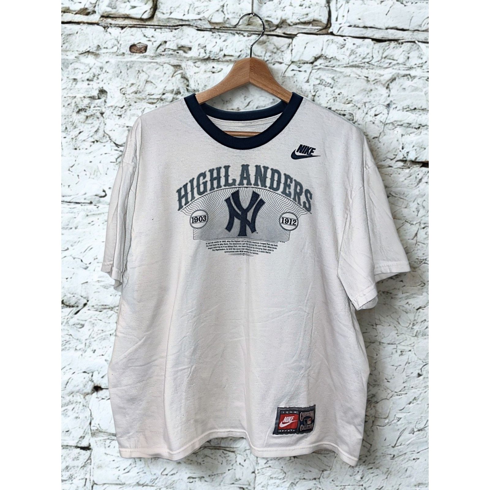 Nike New York Highlanders Yankees Nike Cooperstown T-Shirt Large Size US L / EU 52-54 / 3 - 5 Thumbnail