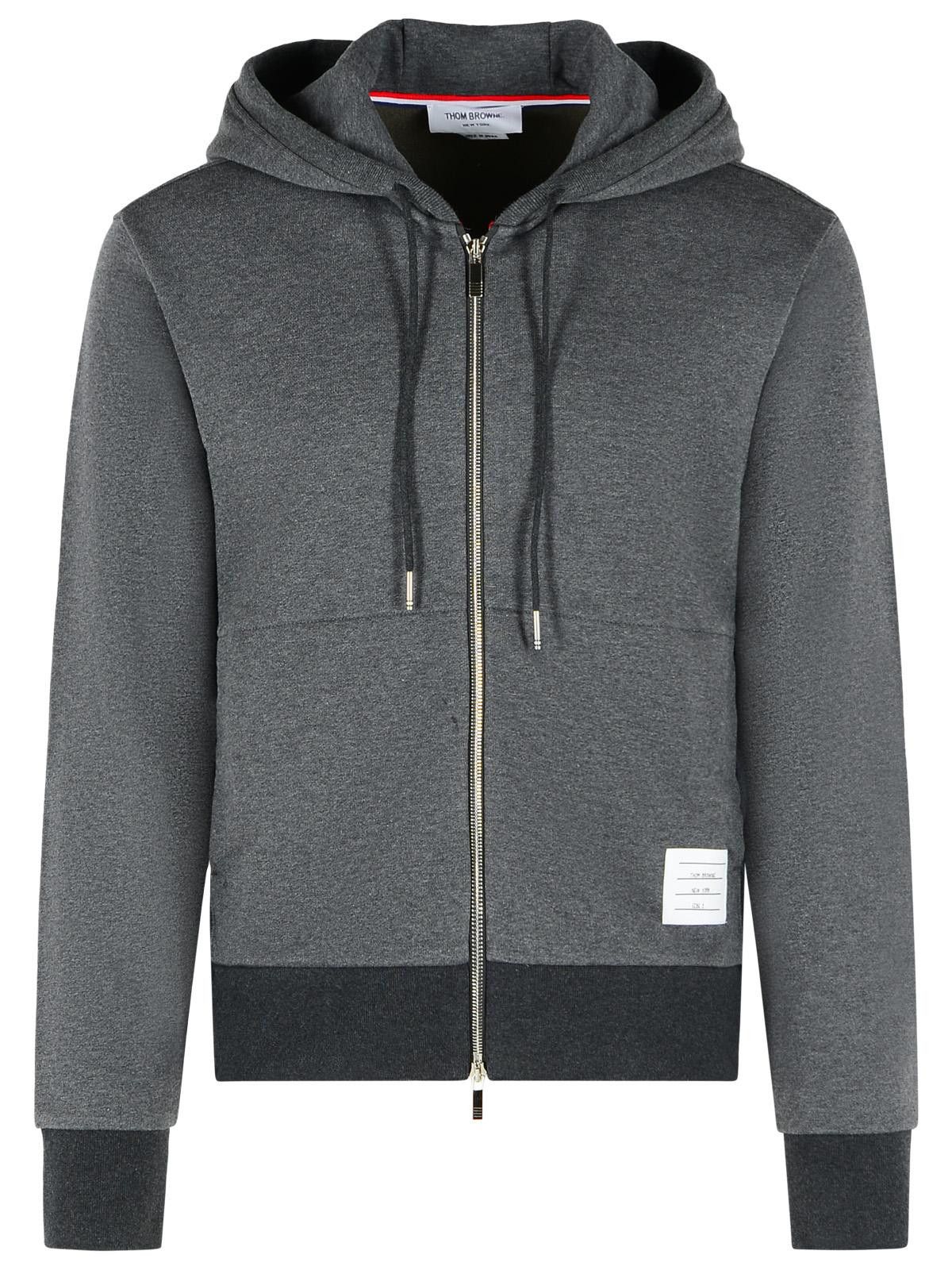 Thom Browne THOM BROWNE Gray Cotton Sweatshirt Size US L / EU 52-54 / 3 - 1 Thumbnail