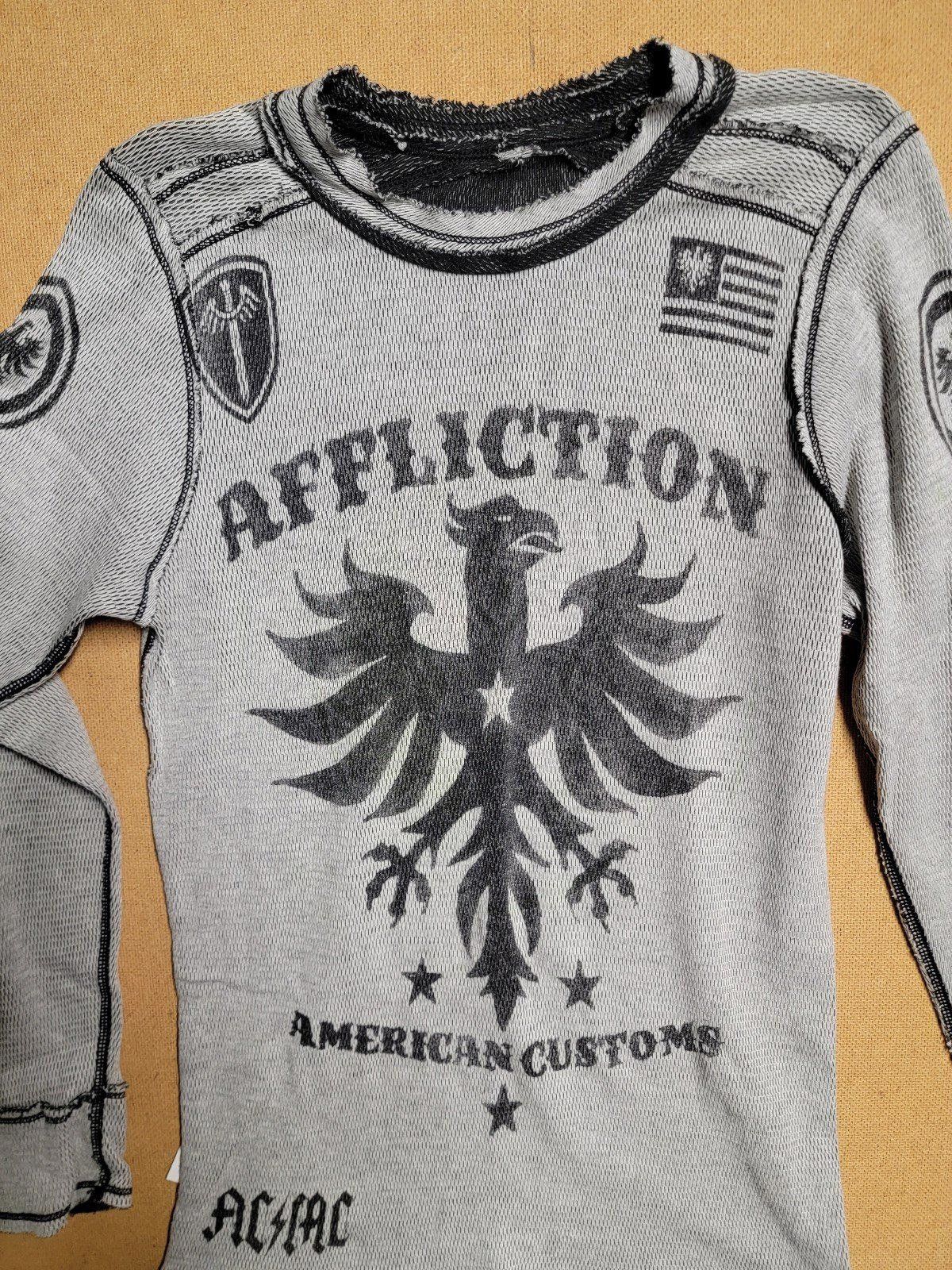 Affliction Y2K Affliction Thermal Long Sleeve Reversible Size M Cyber Size US M / EU 48-50 / 2 - 6 Thumbnail