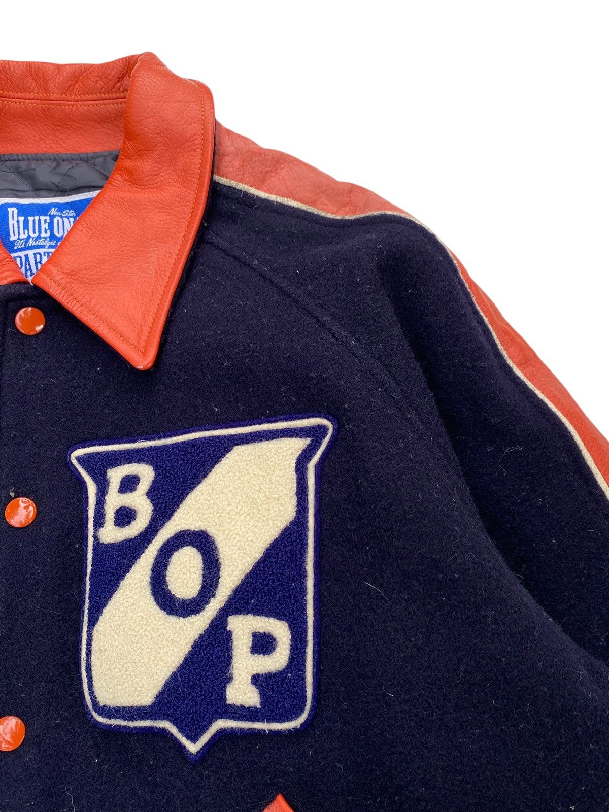 Vintage Vtg 80s BOP Varsity Wool Jacket Size US L / EU 52-54 / 3 - 4 Thumbnail