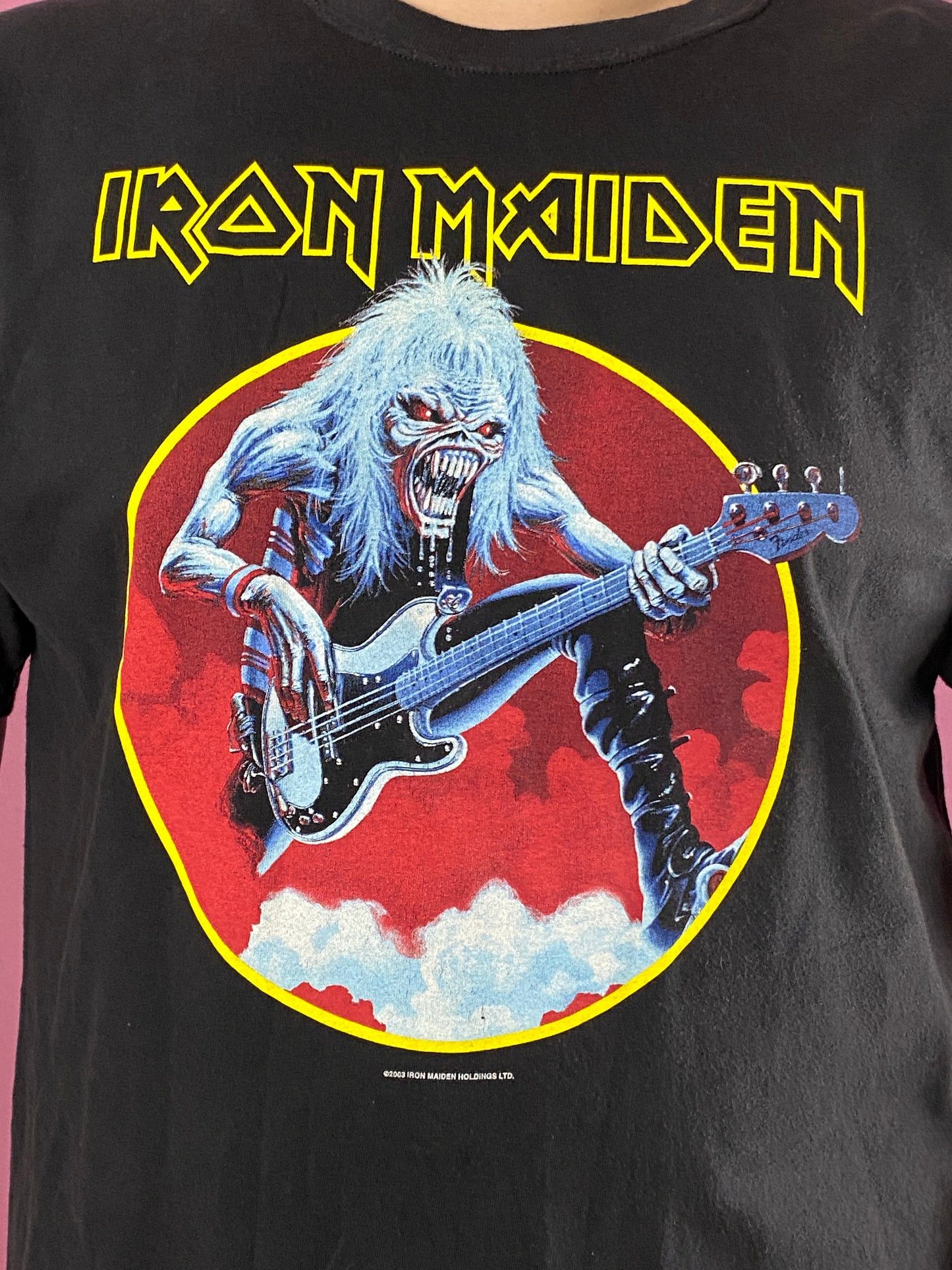 Band Tees × Iron Maiden × Vintage 2003 Iron Maiden Fear Of The Dark Vintage Men's Band T-Shirt Size US XXL / EU 58 / 5 - 4 Thumbnail