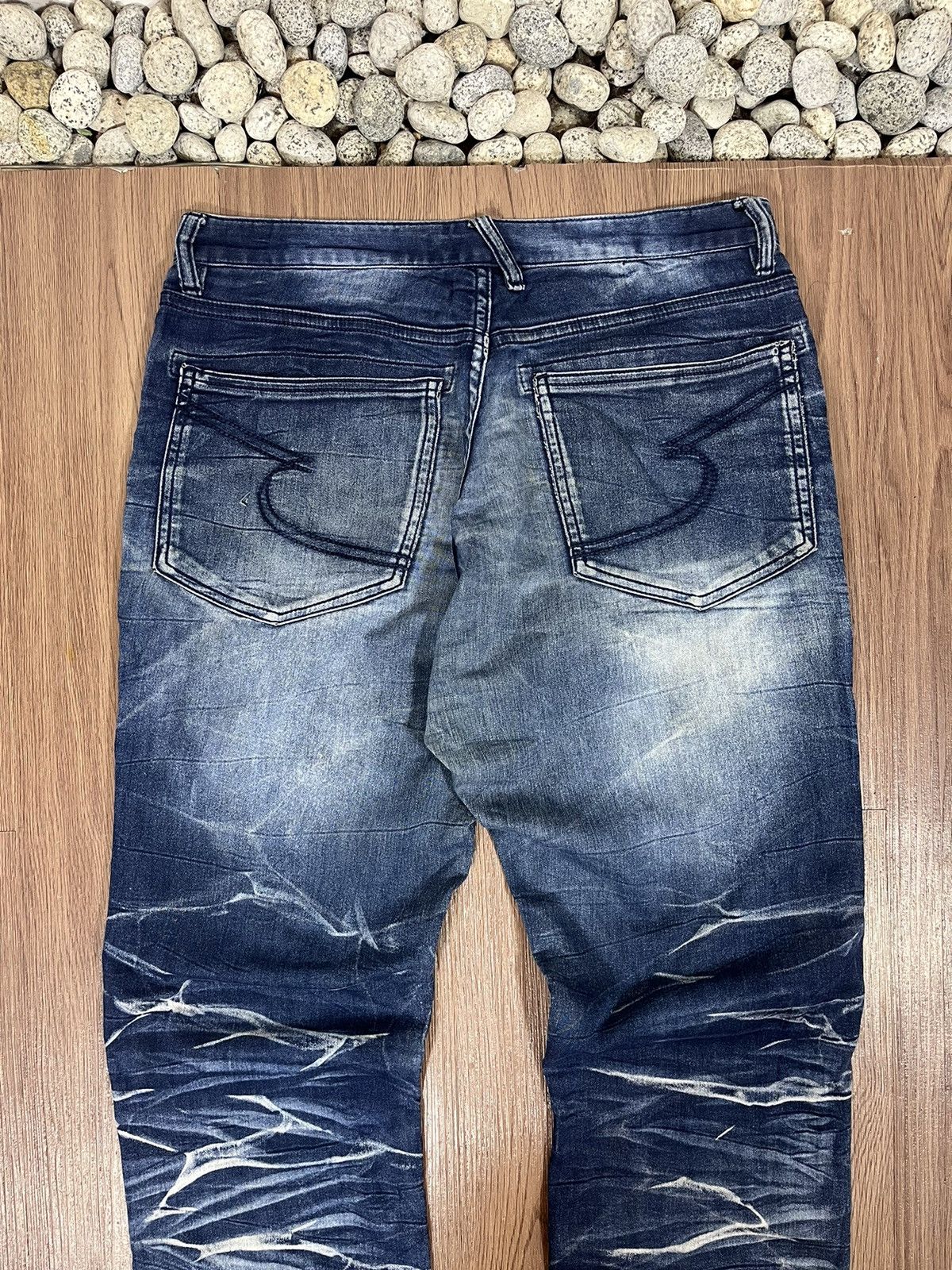 Japanese Brand × semanticdesign Semantic Design Clawmark Relaxed Jeans Size US 33 - 6 Thumbnail